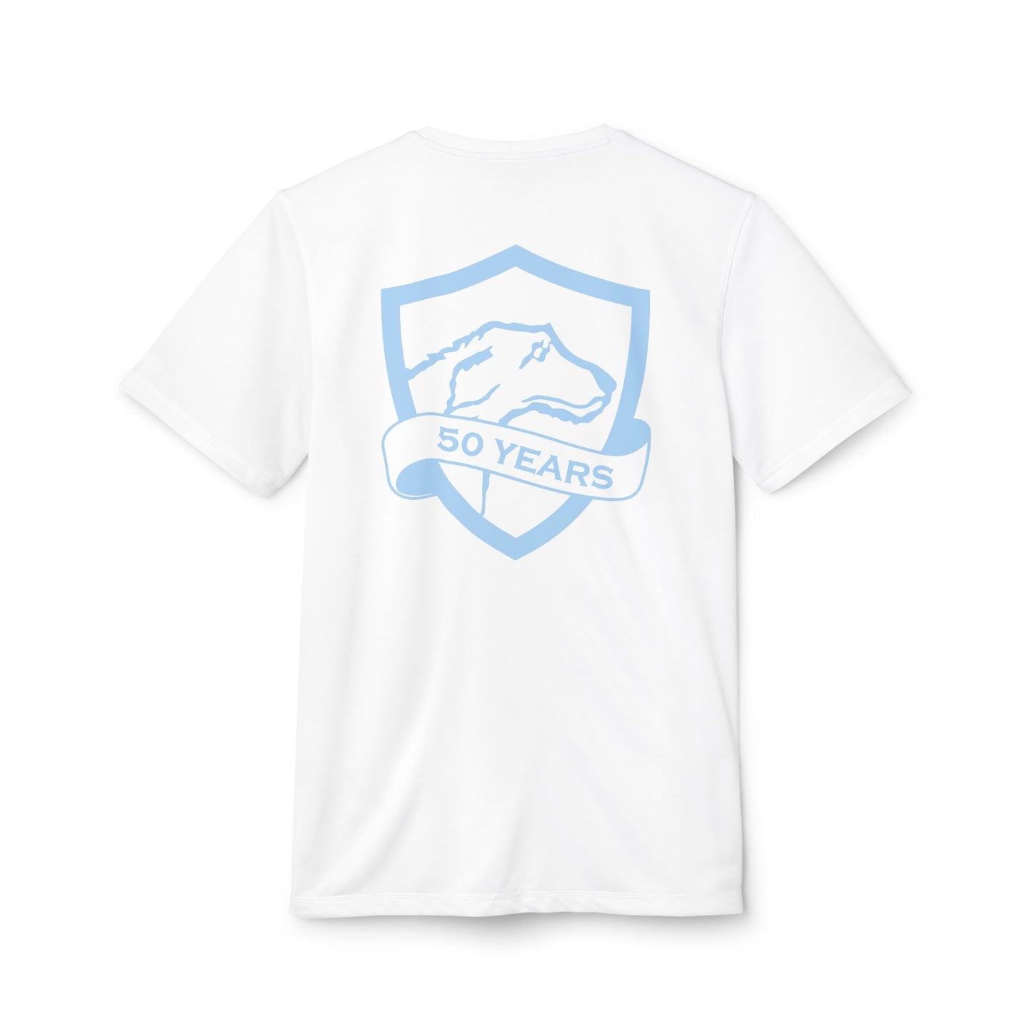 adidas® Unisex Sport T-shirt | CRFC Wolfhounds 50th Banner Blue