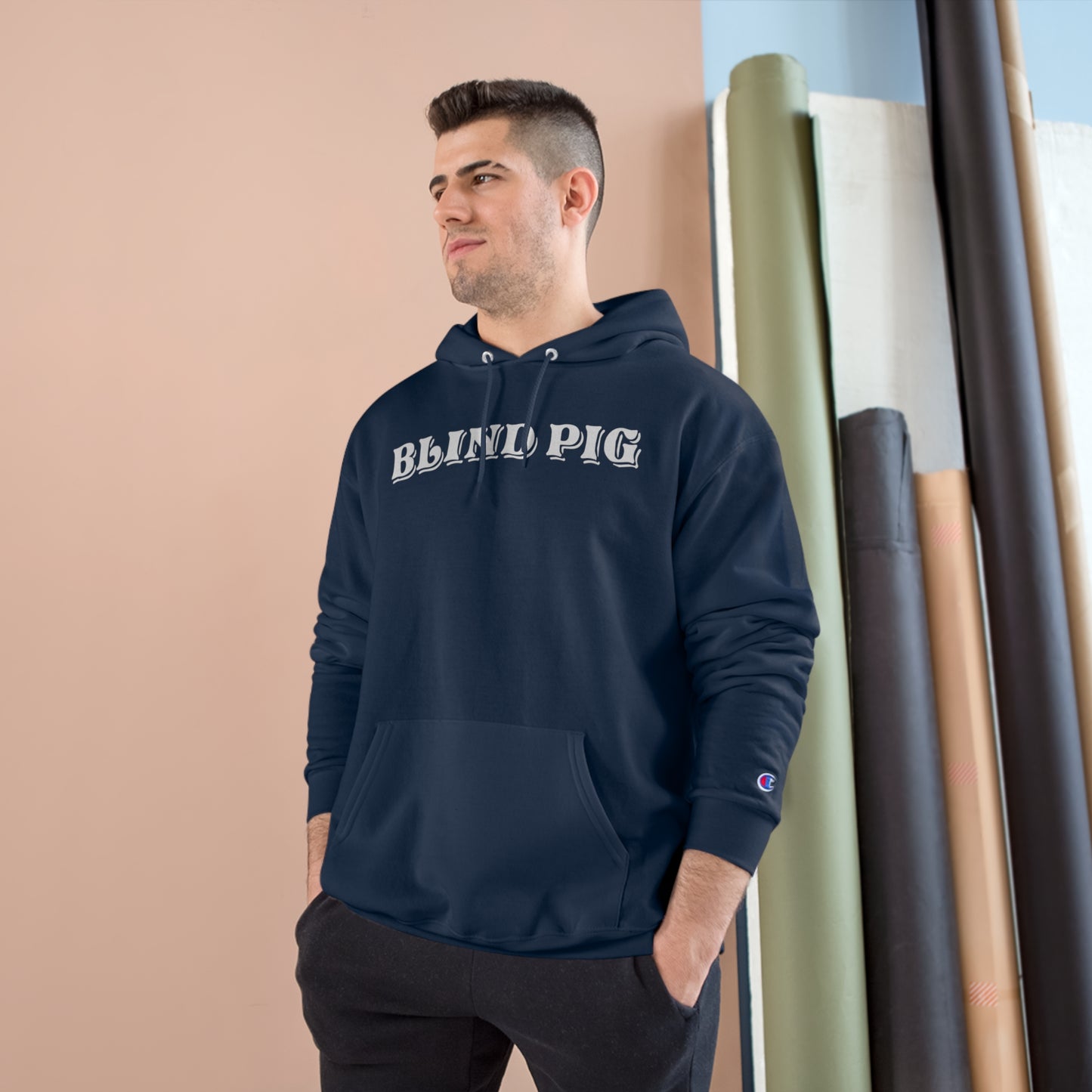 Unisex Champion Hoodie | The Blind Pig Glasses