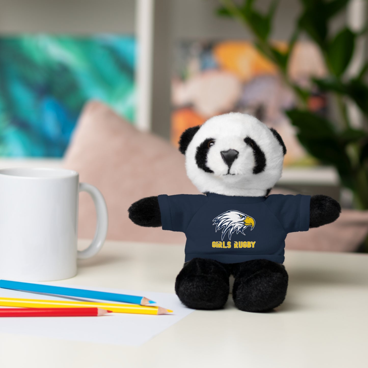 Stuffed Animals w/ Tee | Cincinnati Girls Rugby Logo Color