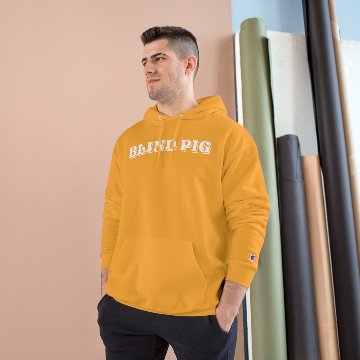 Unisex Champion Hoodie | The Blind Pig Glasses