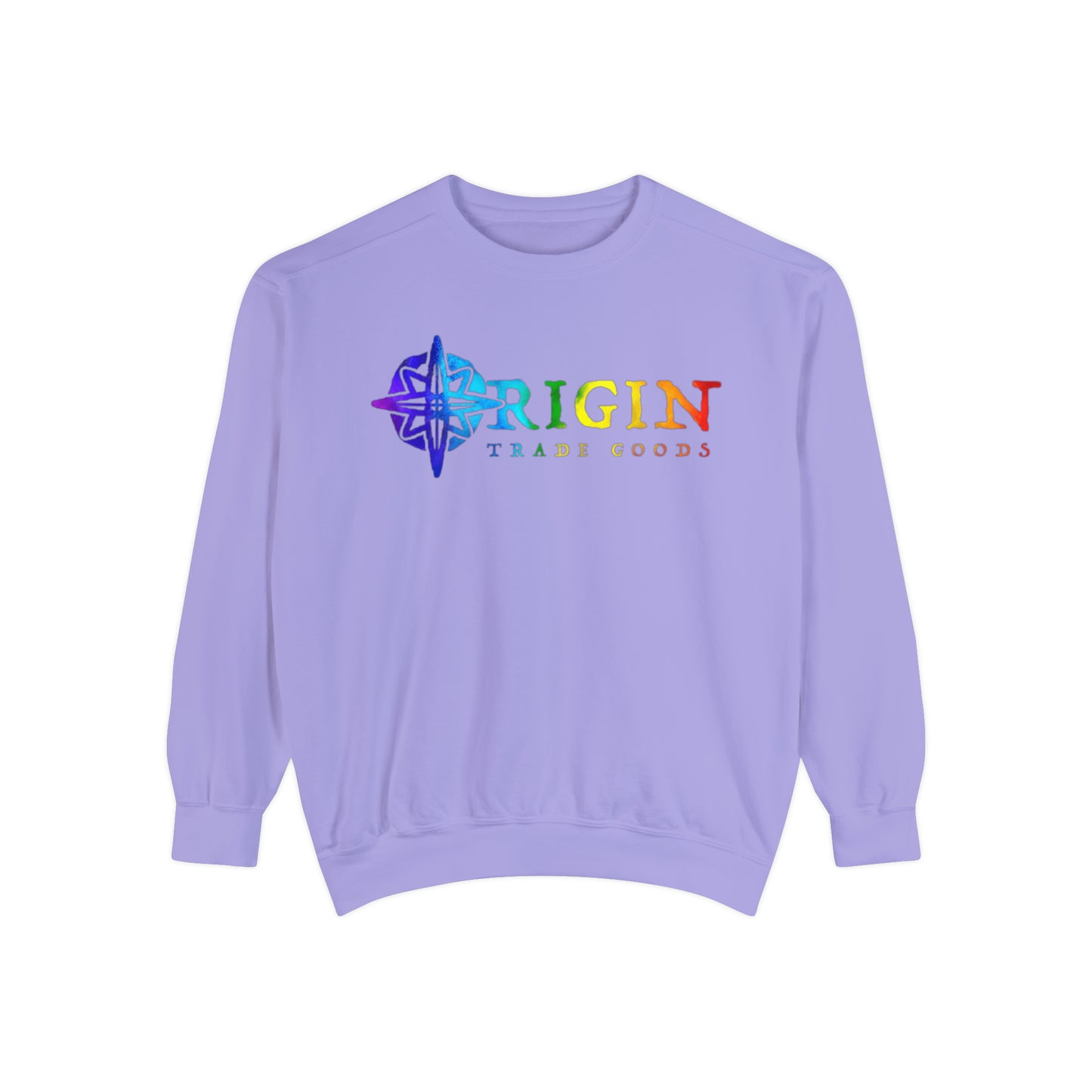 Unisex Comfort Colors Crewneck Sweatshirt | Origin Trade Goods Color Blast