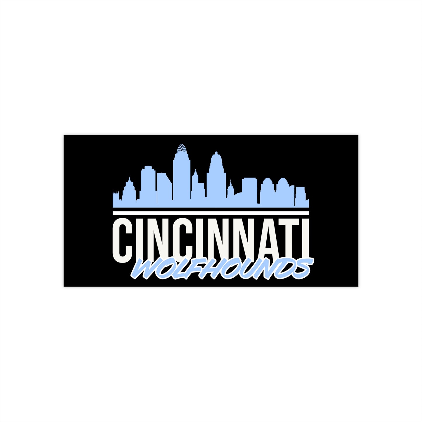 Bumper Sticker | CRFC Wolfhounds Cityscape