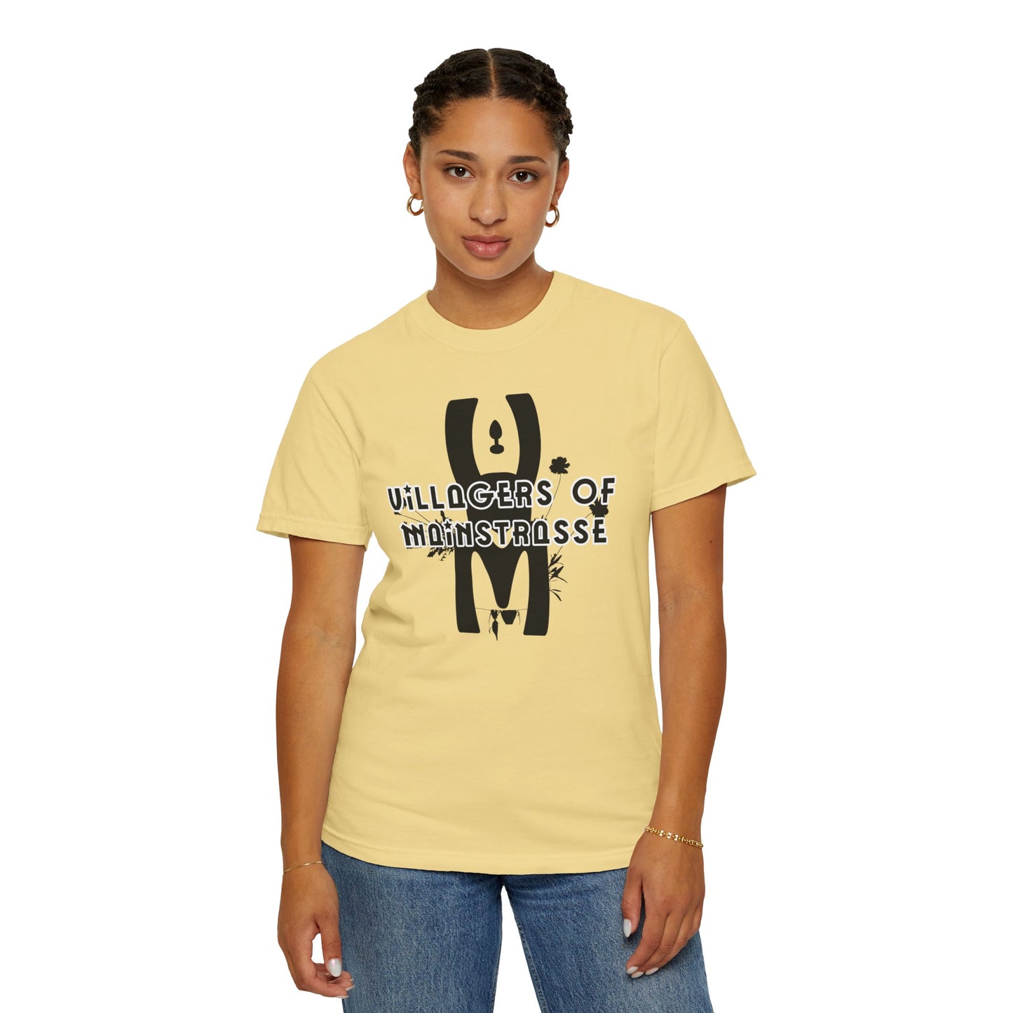 Unisex Comfort Colors T-shirt | Villagers of Mainstrasse VOM Words w/ Sights