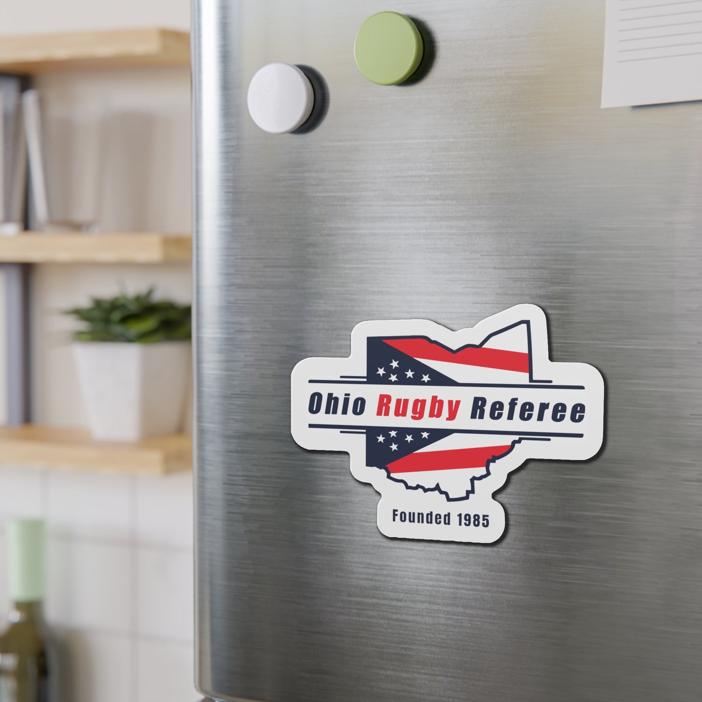 Die-Cut Magnets | Ohio Rugby Referee Society