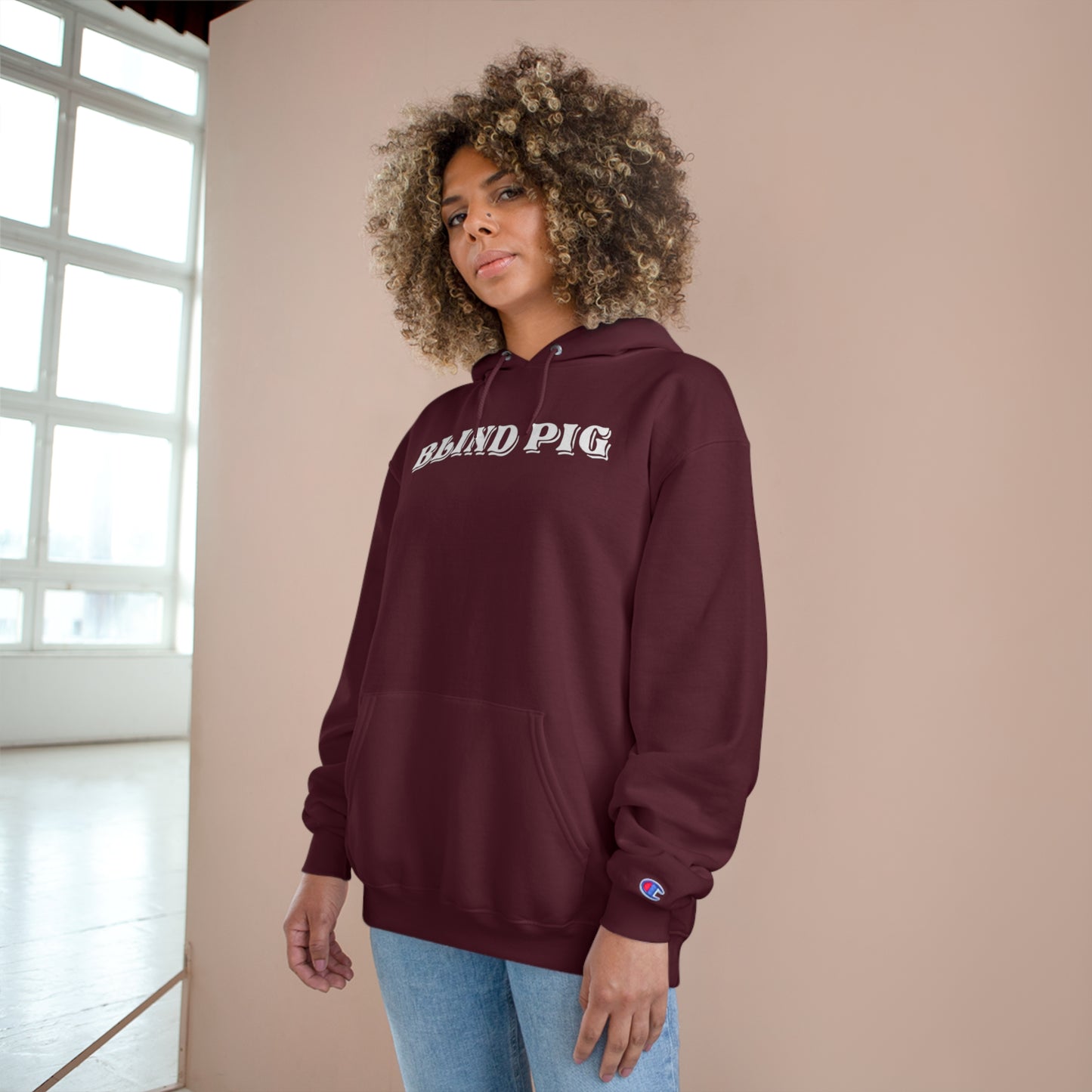 Unisex Champion Hoodie | The Blind Pig Glasses