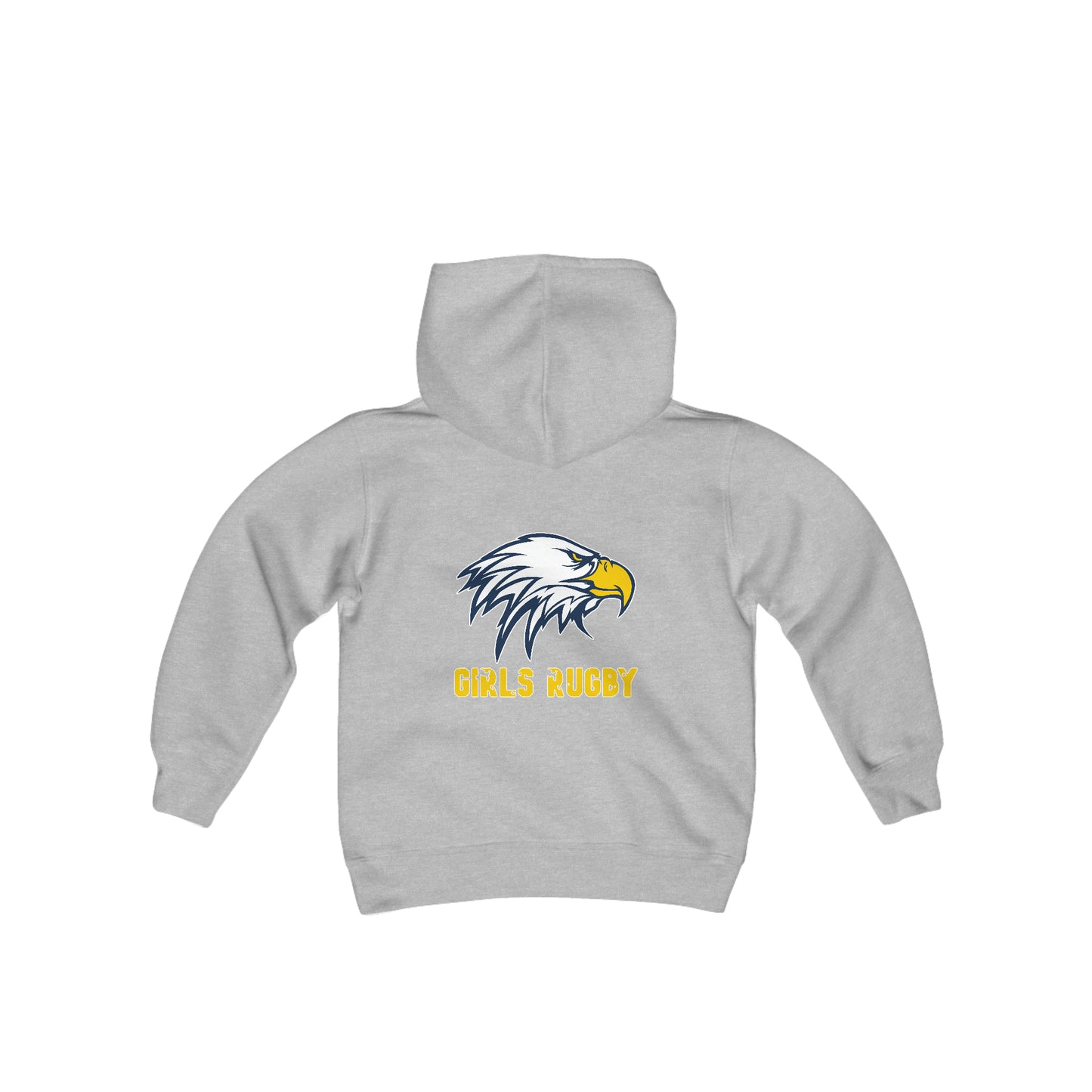 Unisex Youth Heavy Blend Hooded Sweatshirt | Cincinnati Girls Rugby Logo Color