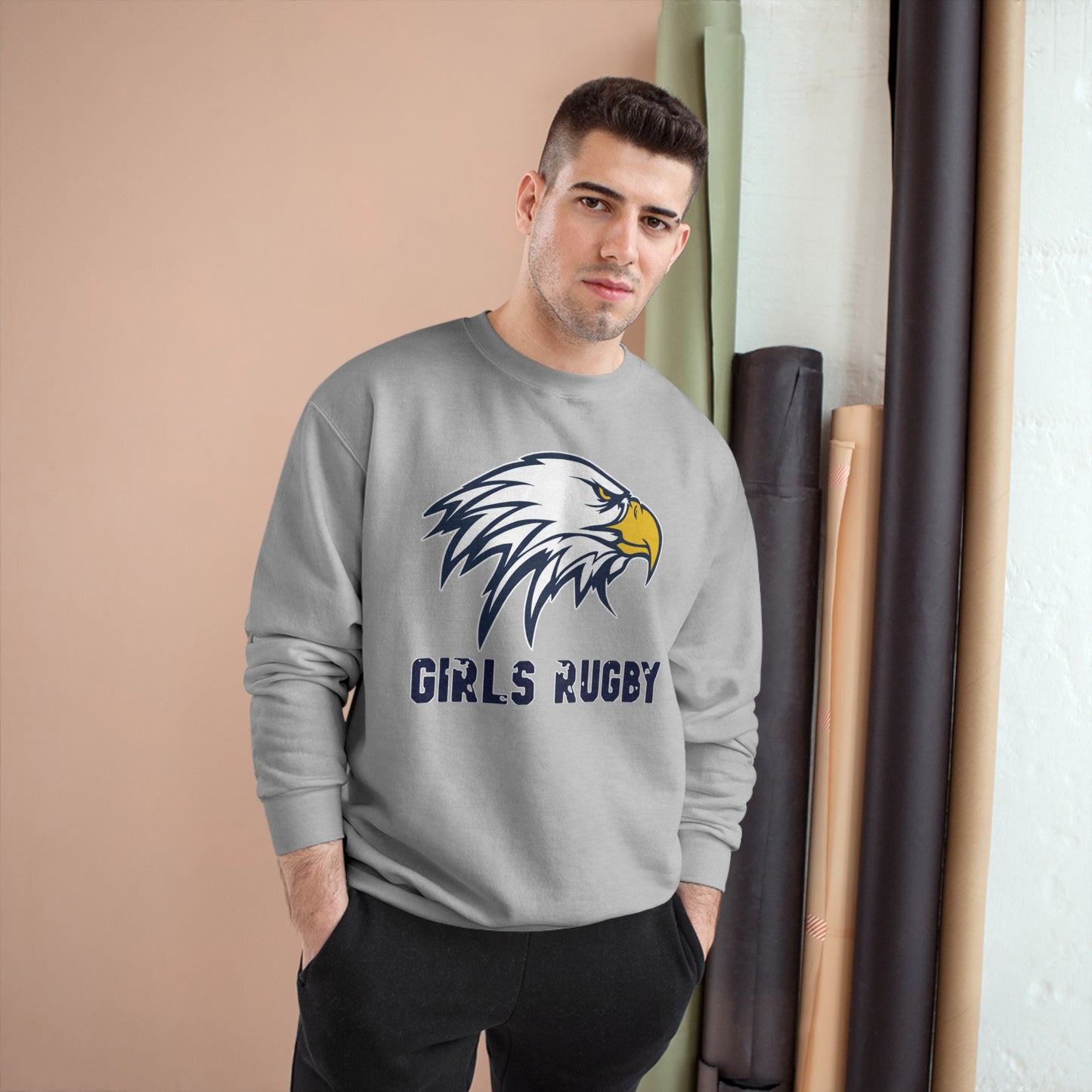 Unisex Champion Sweatshirt | Cincinnati Girls Rugby Logo Color