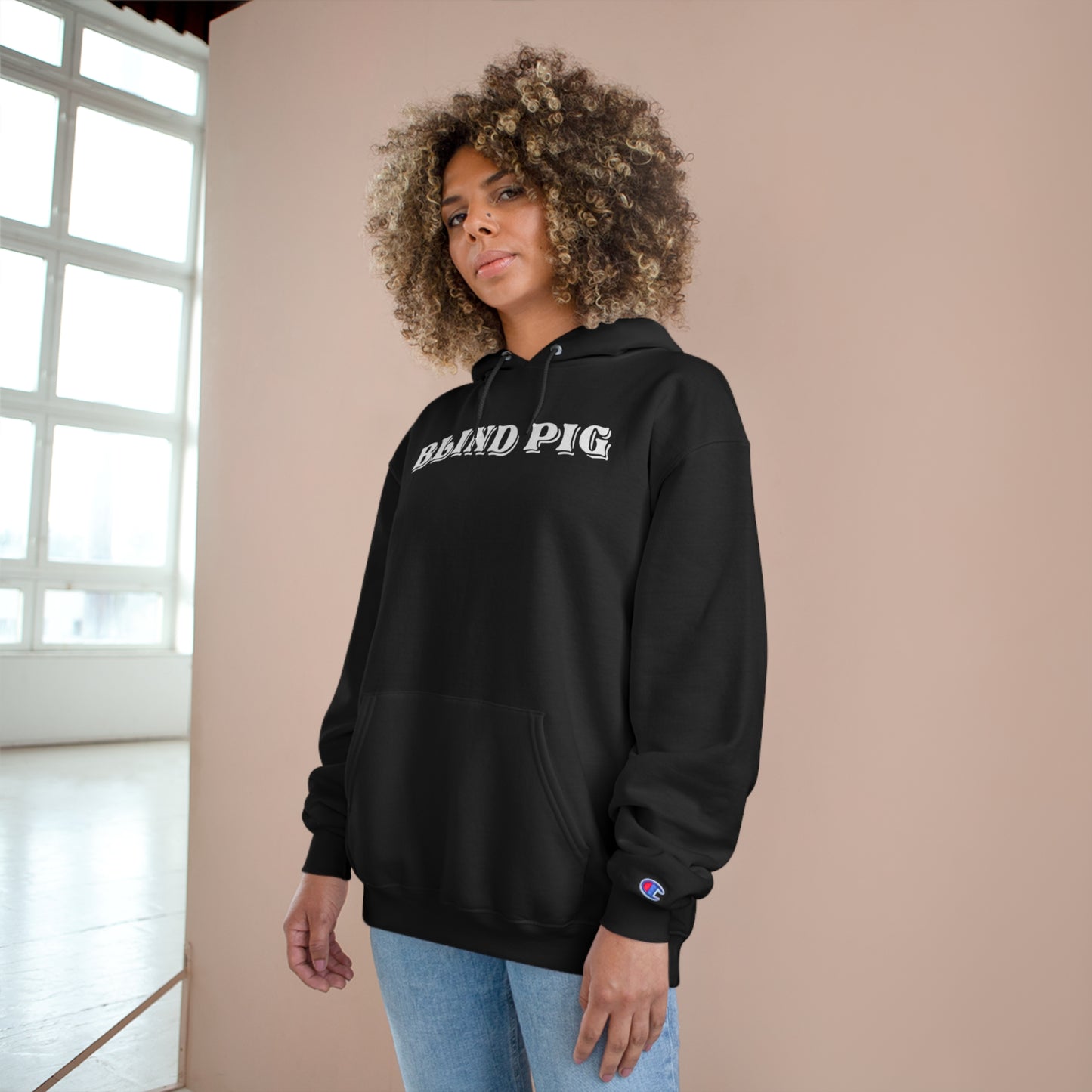 Unisex Champion Hoodie | The Blind Pig Glasses