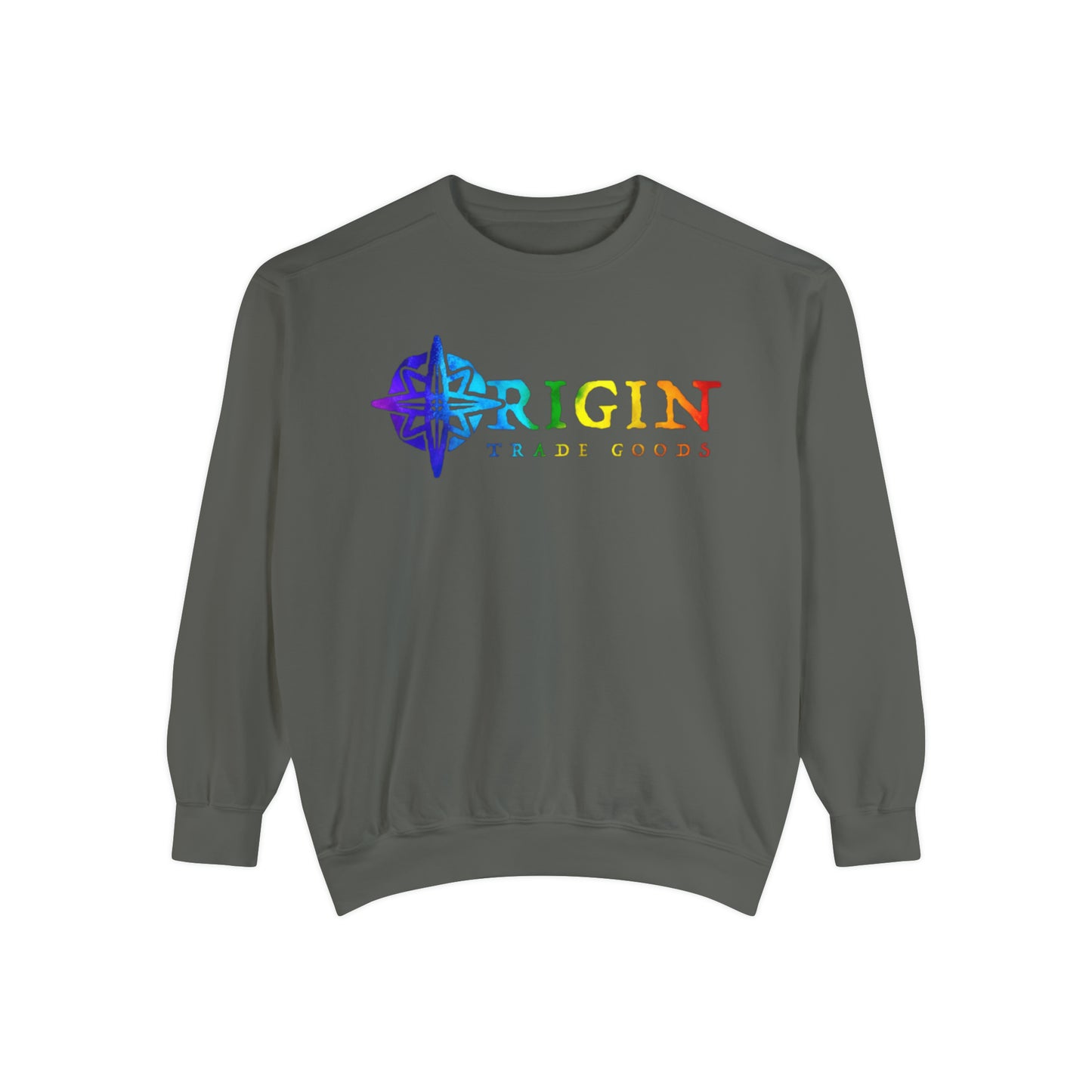 Unisex Comfort Colors Crewneck Sweatshirt | Origin Trade Goods Color Blast