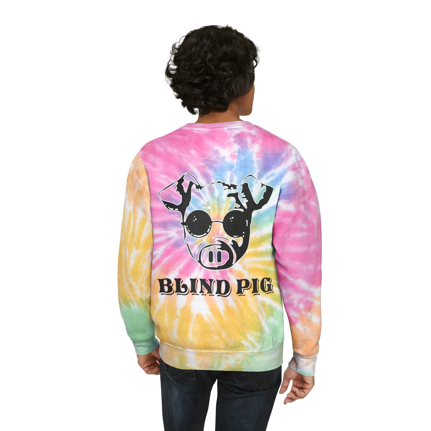 Unisex Comfort Colors Tie-Dye Crewneck Sweatshirt | The Blind Pig Glasses