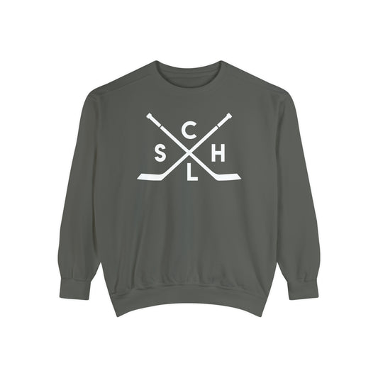 Unisex Comfort Colors Crewneck Sweatshirt | CSHL X-Sticks