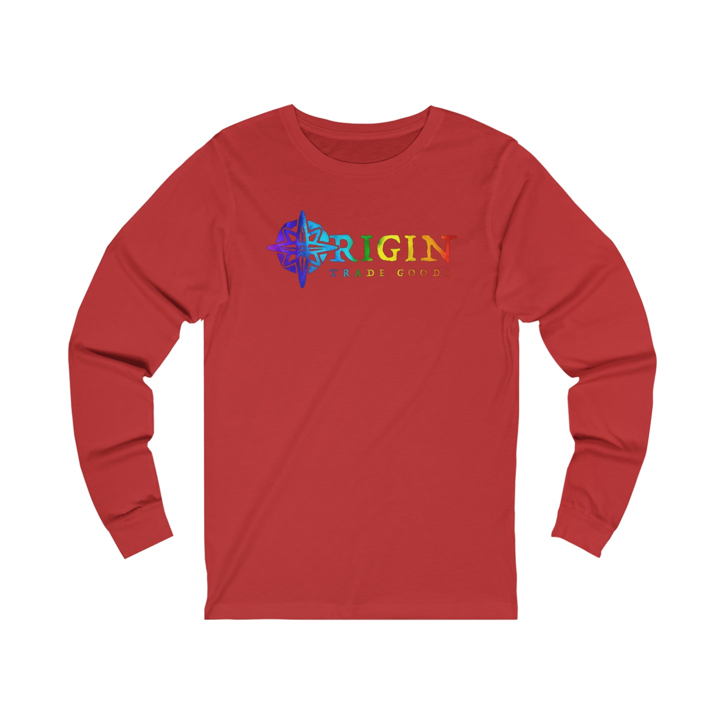 Unisex Jersey Long Sleeve Tee | Origin Trade Goods Color Blast