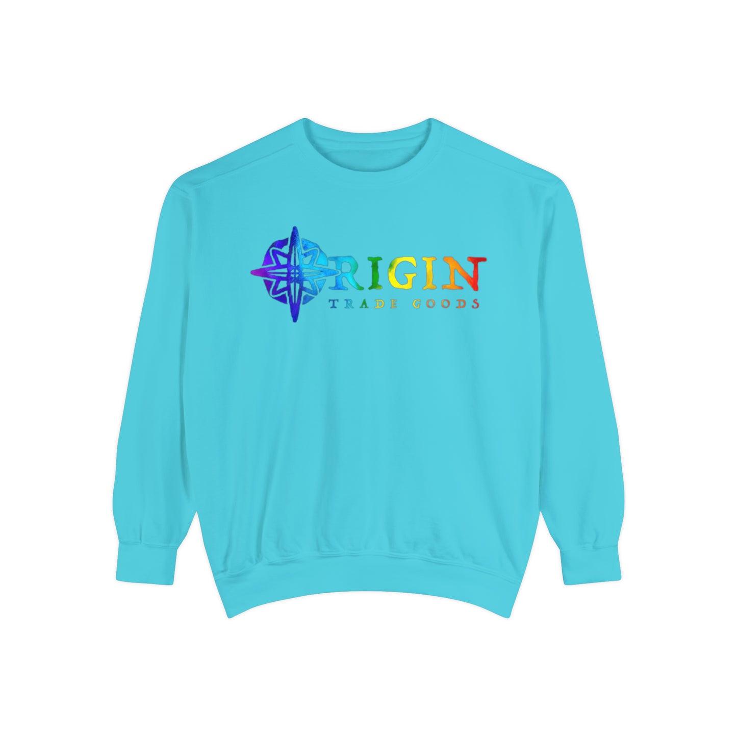 Unisex Comfort Colors Crewneck Sweatshirt | Origin Trade Goods Color Blast