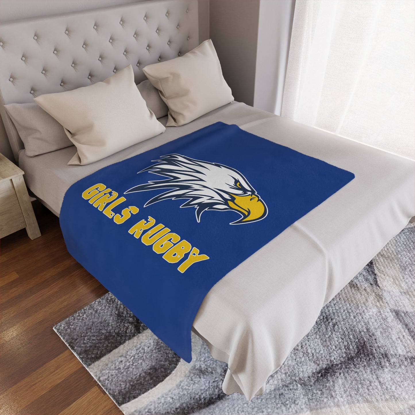 Super Soft Minky Blanket | Cincinnati Girls Rugby Logo Color