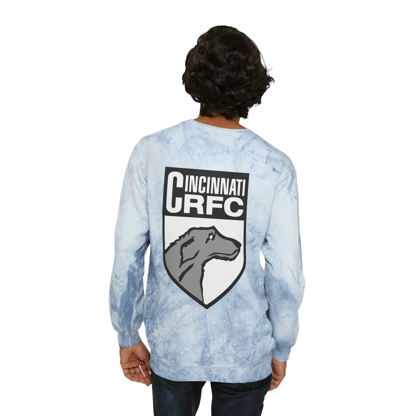Unisex Color Blast Crewneck Sweatshirt | CRFC Wolfhounds White Crest