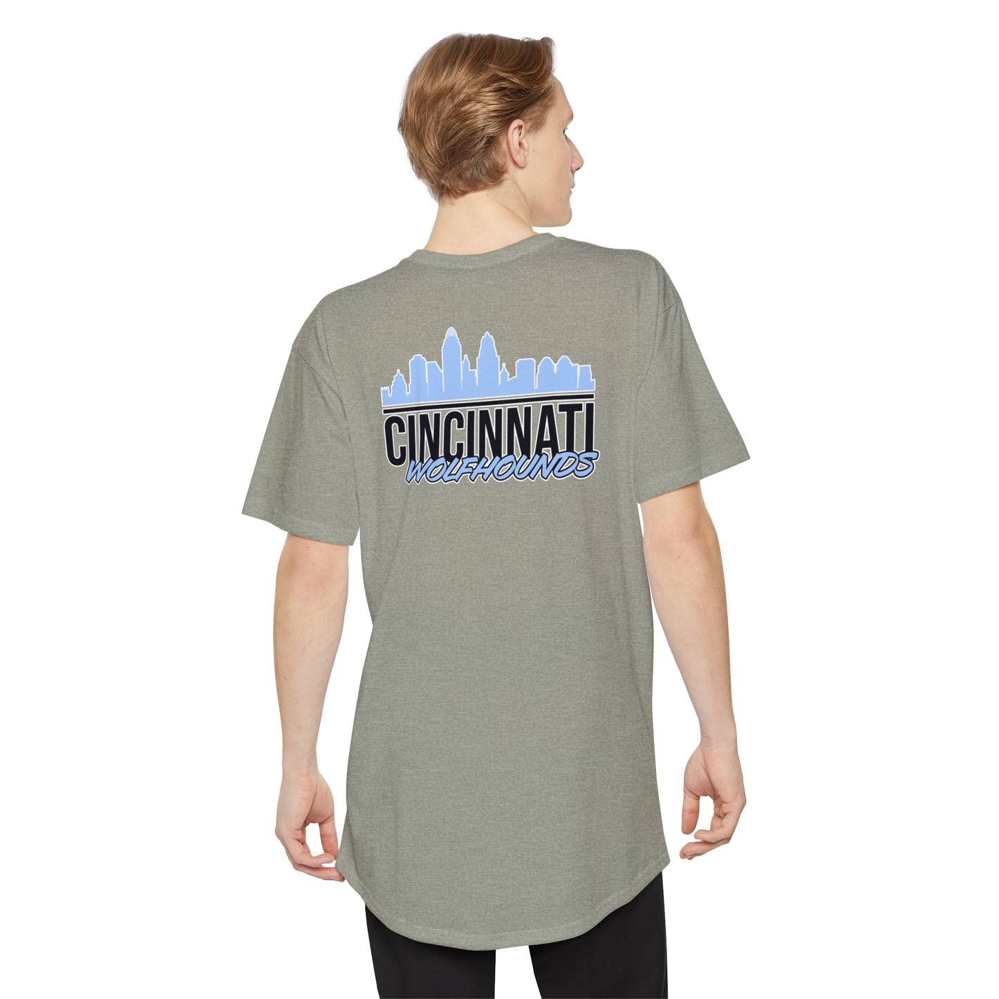 Unisex Long Body Urban Tee | CRFC Cincinnati Wolfhounds Cityscape