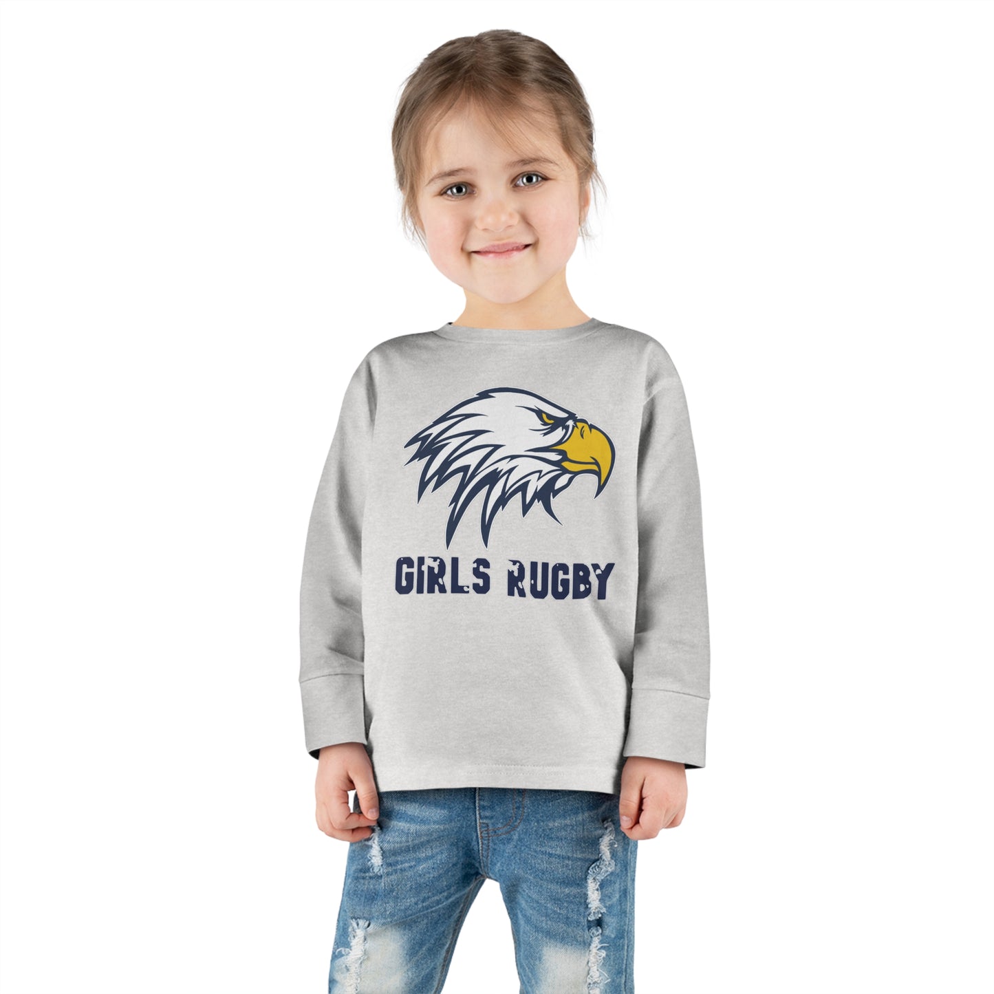 Unisex Toddler Long Sleeve Tee | Cincinnati Girls Rugby Logo Color