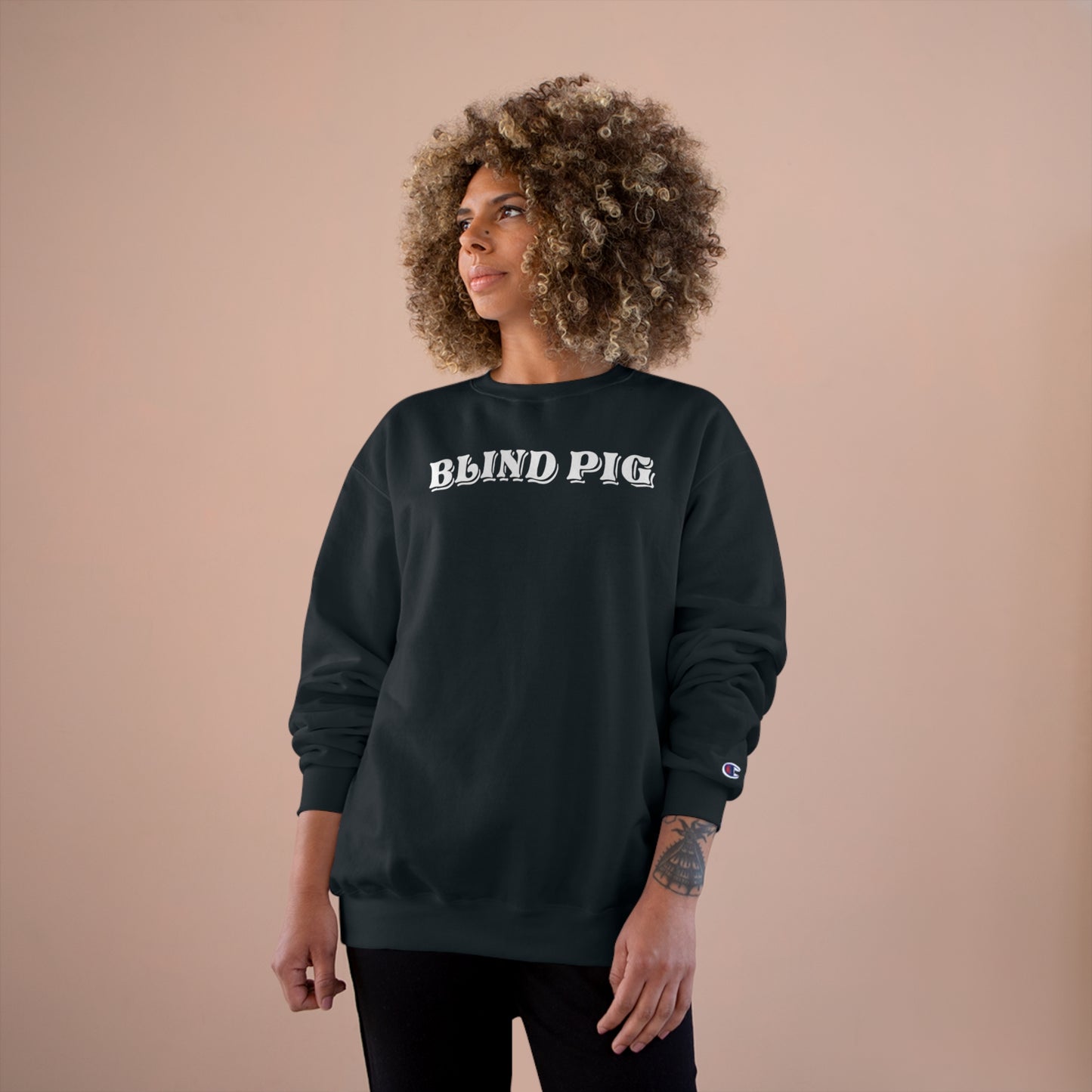 Unisex Champion Crewneck | The Blind Pig Glasses