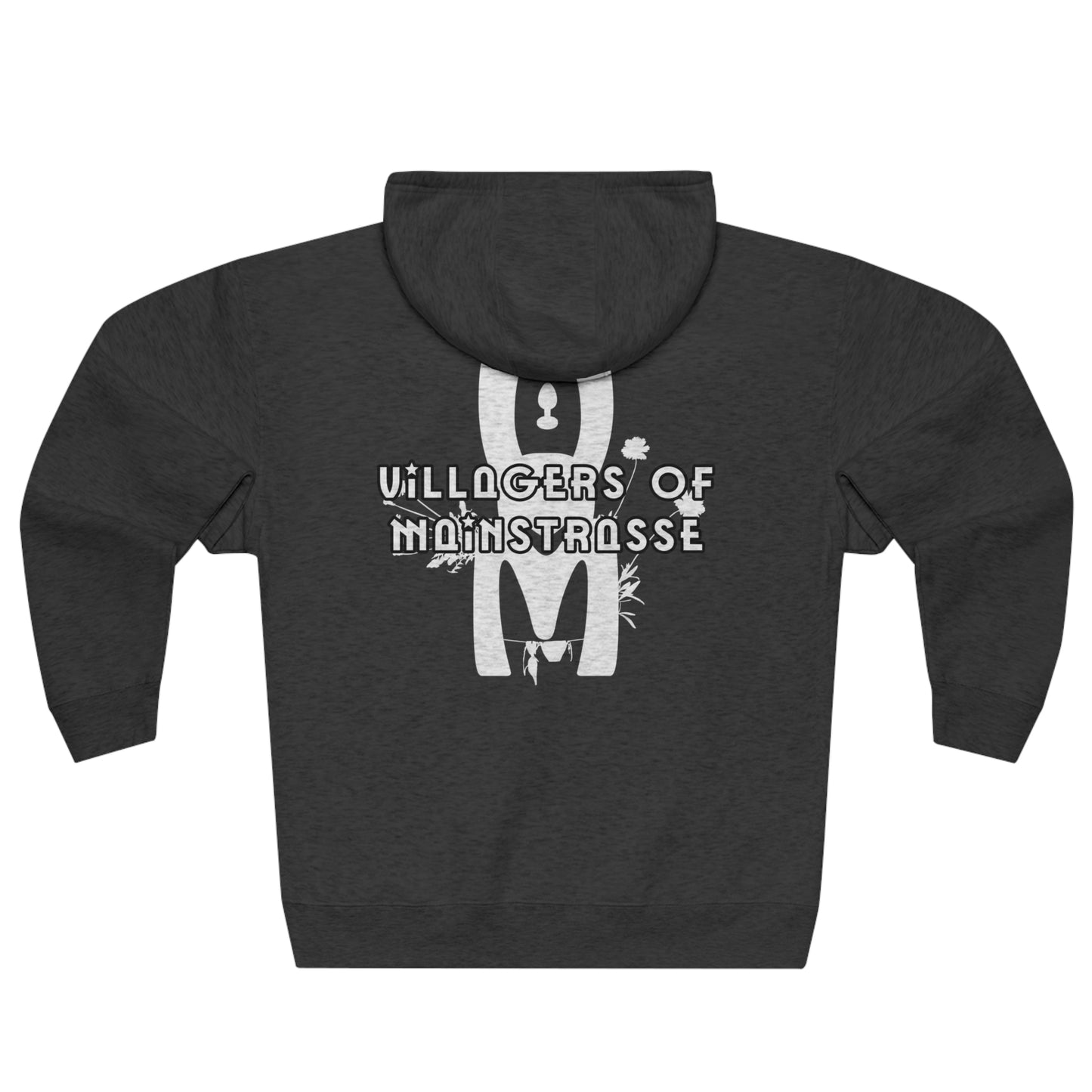Unisex Premium Full Zip Hoodie | Villagers of Mainstrasse VOM Words w/ Sights
