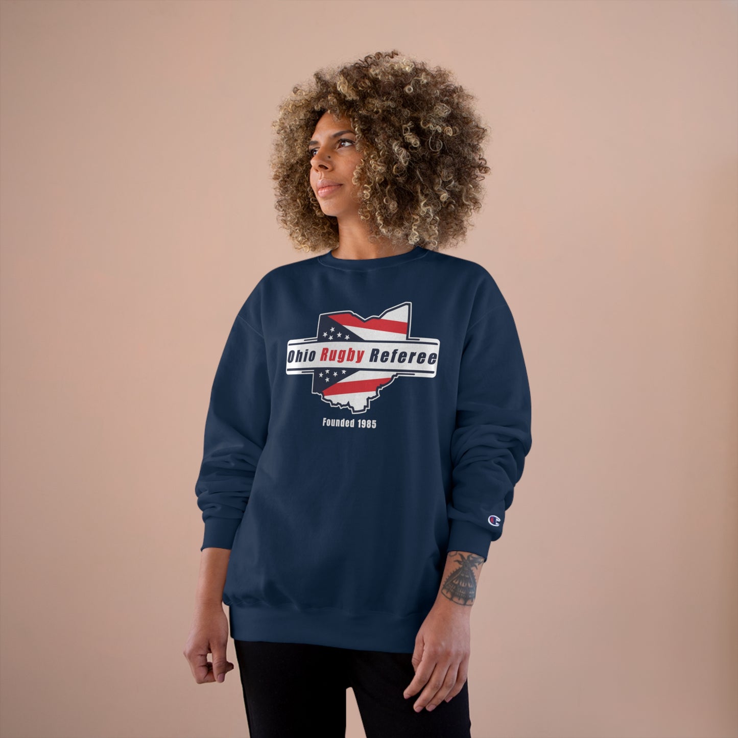 Champion Crewneck Sweatshirt | Ohio Rugby Referee Society