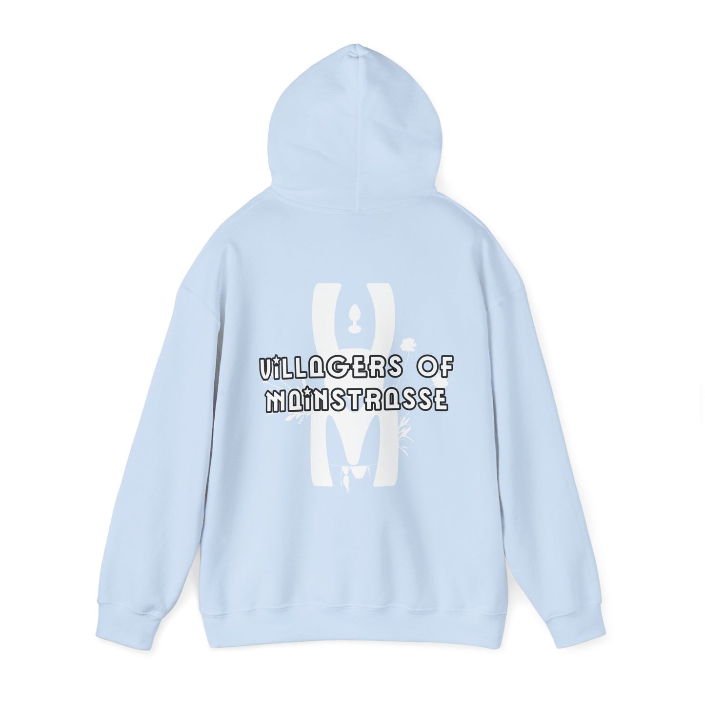 Unisex Heavy Blend™ Hoodie | Villagers of Mainstrasse VOM Words w/ Sights