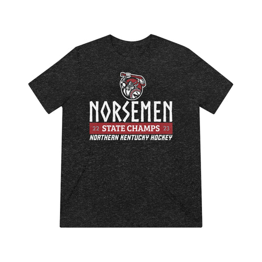 Unisex Triblend Tee | Norsemen Hockey State Champs