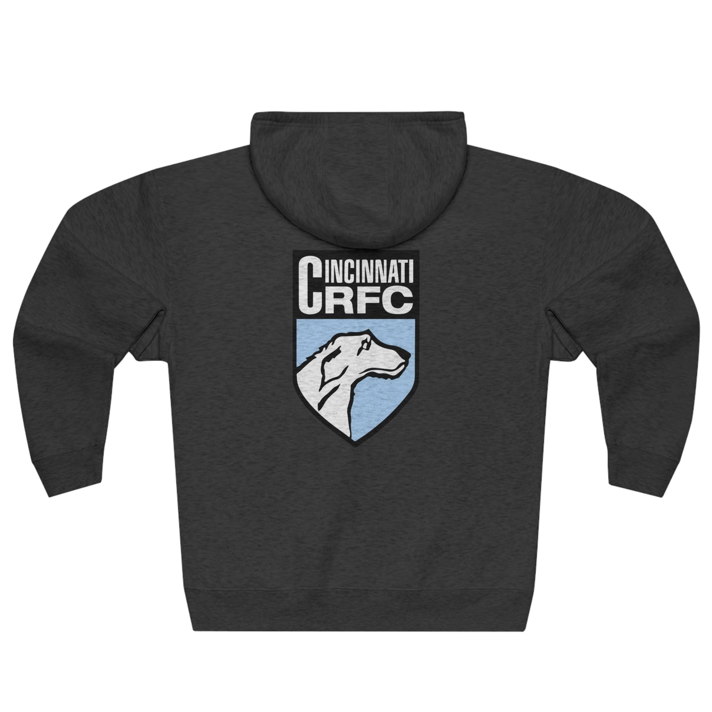 Unisex Premium Full Zip Hoodie | CRFC Wolfhounds Blue Crest
