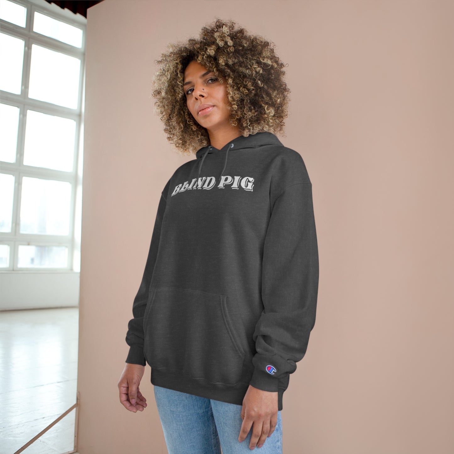 Unisex Champion Hoodie | The Blind Pig Glasses