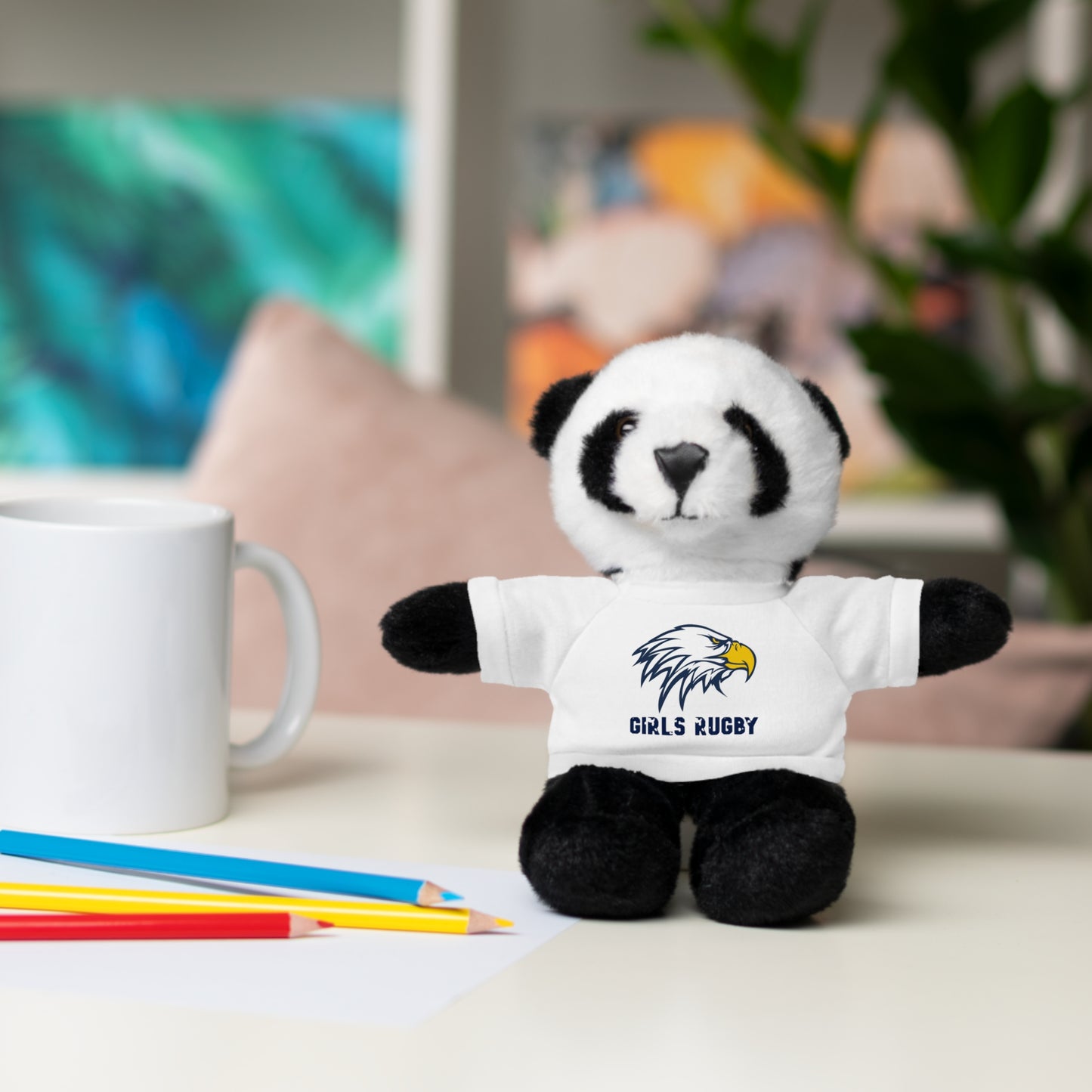 Stuffed Animals w/ Tee | Cincinnati Girls Rugby Logo Color