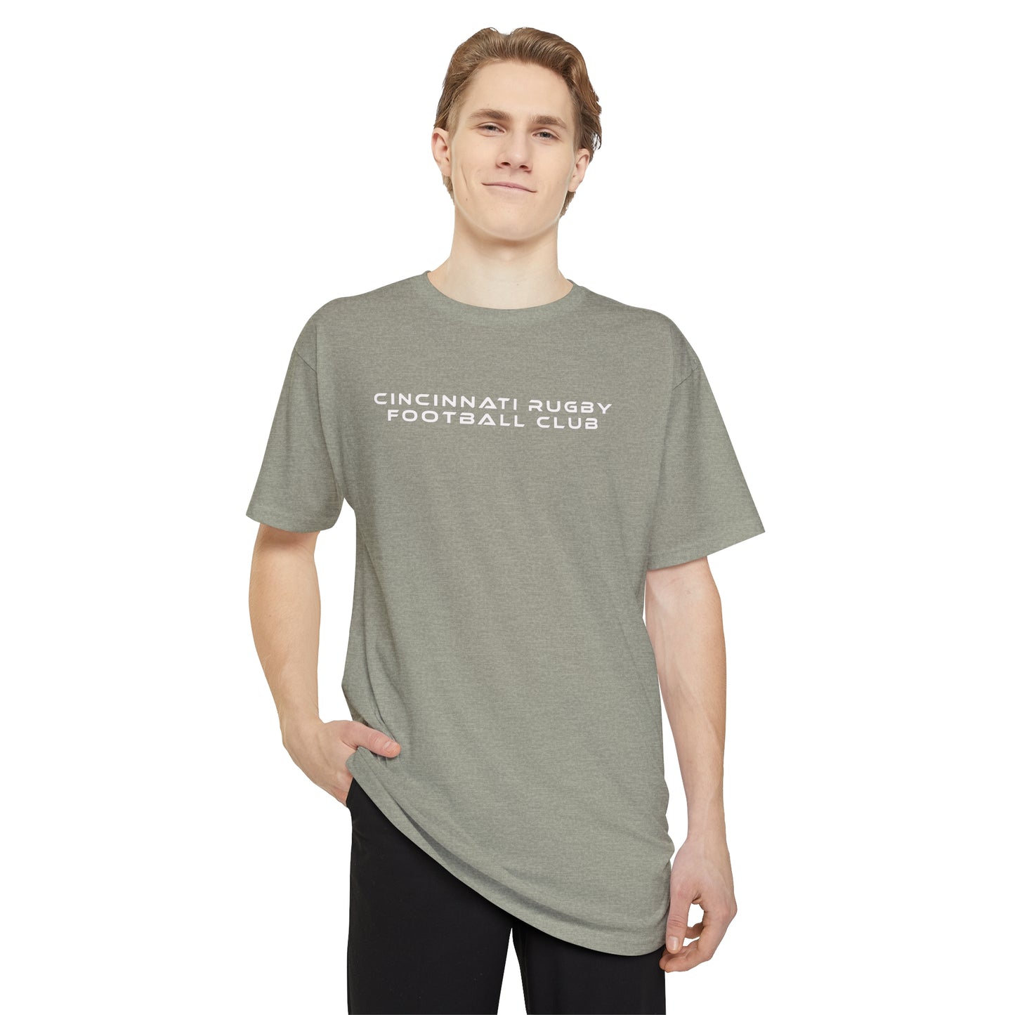 Unisex Long Body Urban Tee | CRFC Cincinnati Wolfhounds White Crest