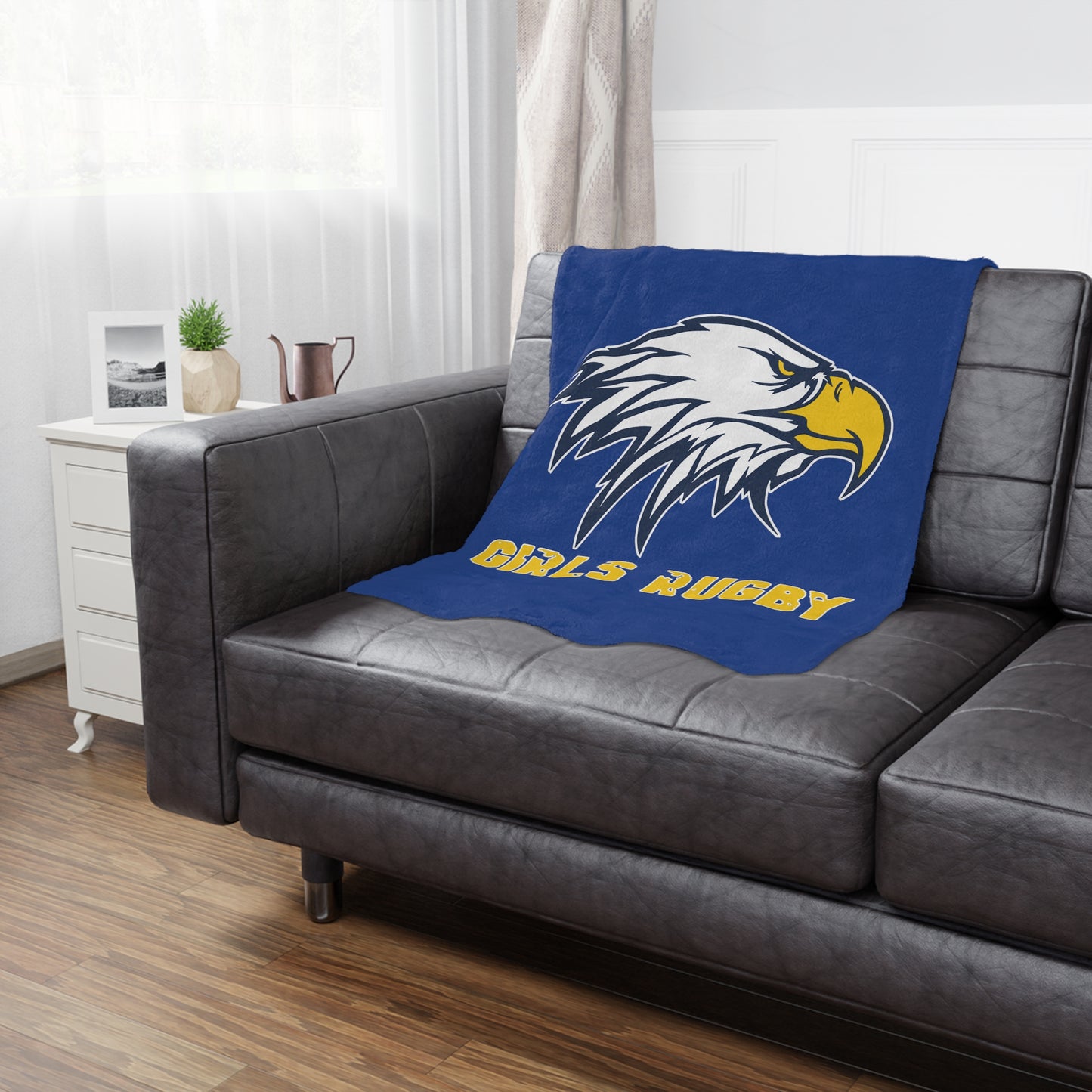 Super Soft Minky Blanket | Cincinnati Girls Rugby Logo Color