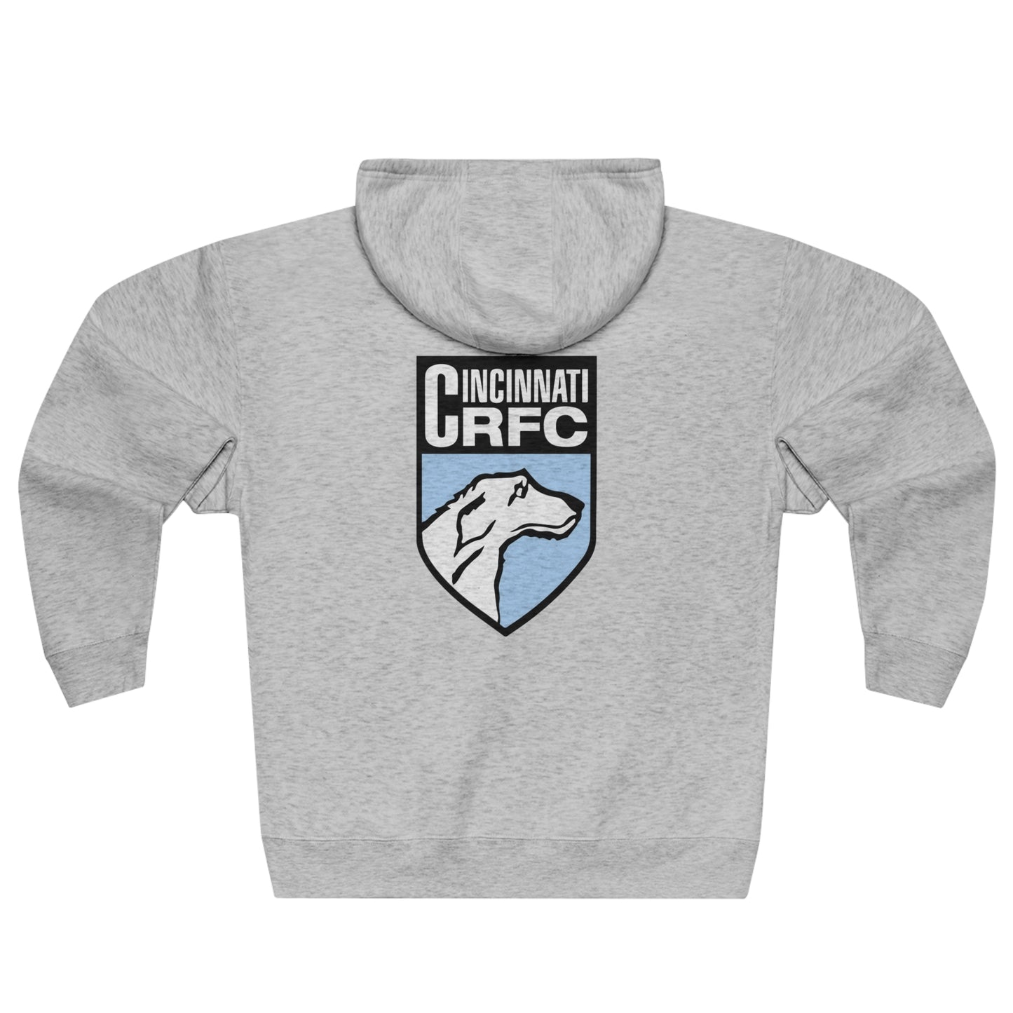 Unisex Premium Full Zip Hoodie | CRFC Wolfhounds Blue Crest