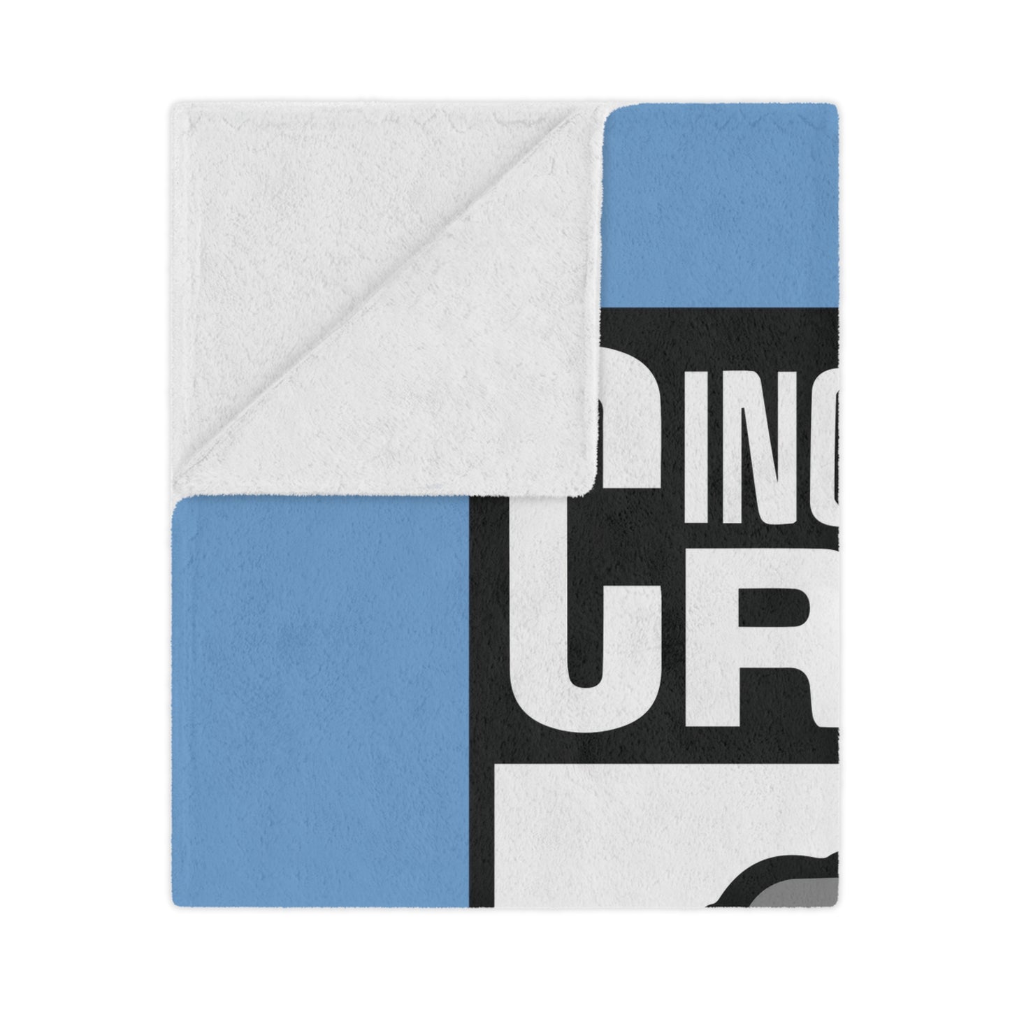 Minky Blanket Blue | CRFC Wolfhounds White Crest