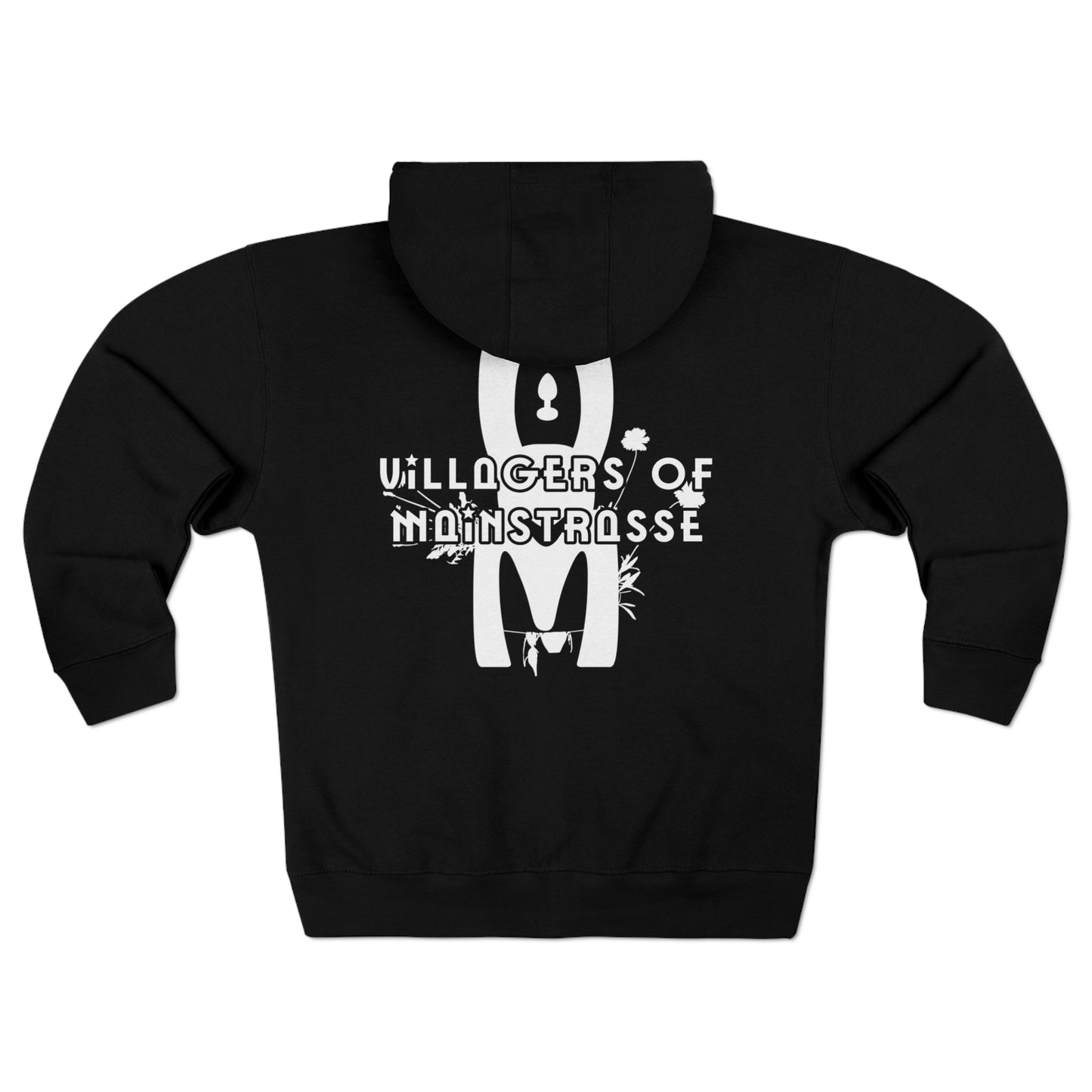 Unisex Premium Full Zip Hoodie | Villagers of Mainstrasse VOM Words w/ Sights