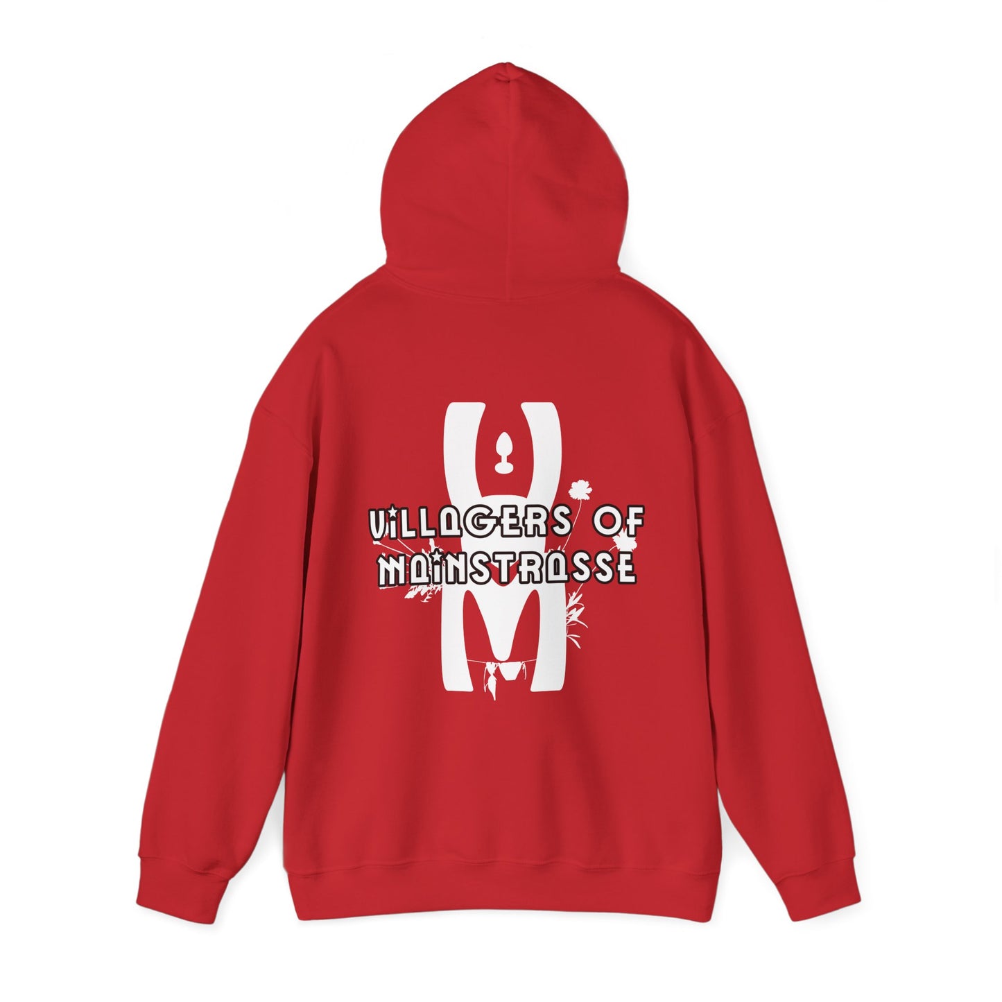 Unisex Heavy Blend™ Hoodie | Villagers of Mainstrasse VOM Words w/ Sights