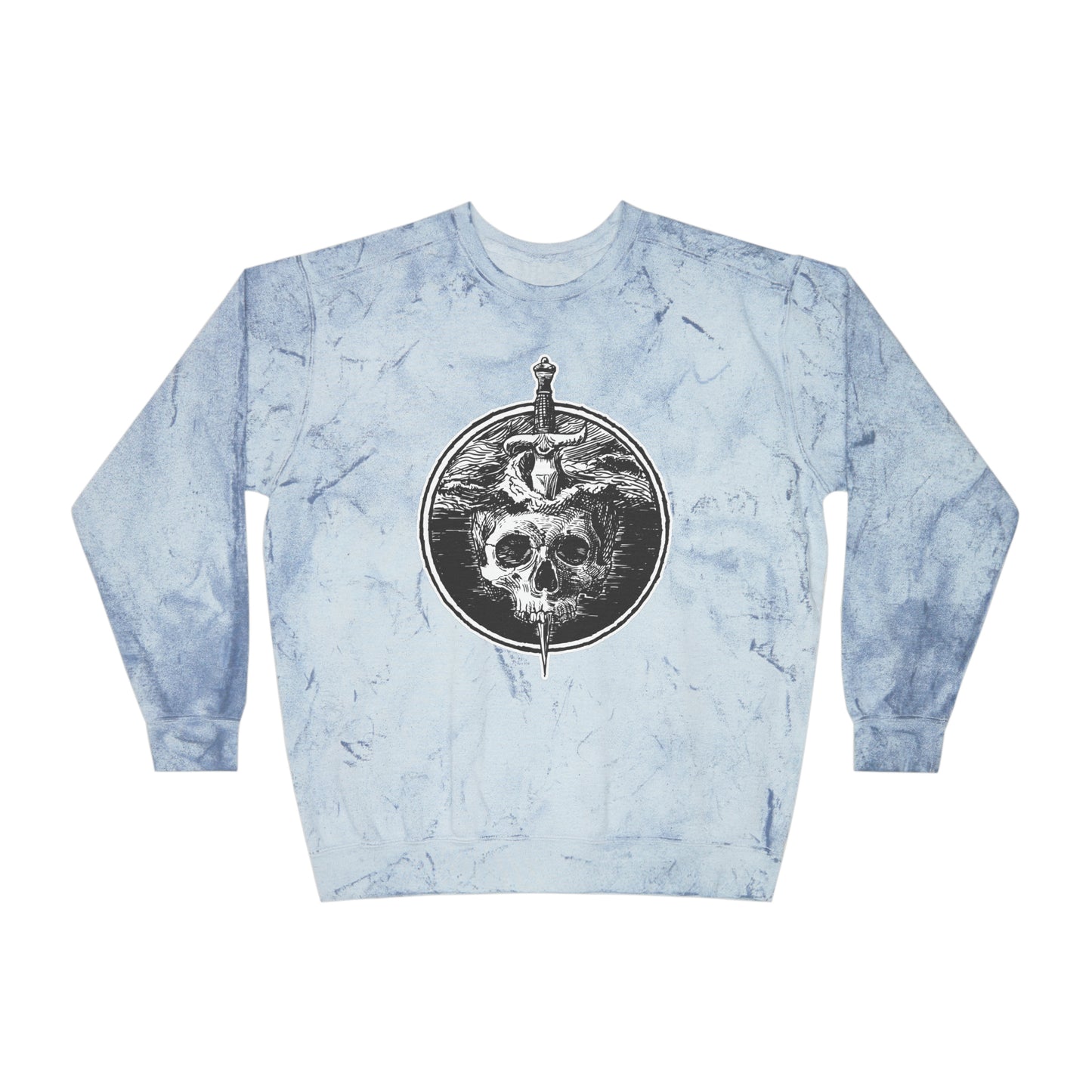 Unisex Comfort Colors Color Blast Crewneck Sweatshirt | Sea of Treachery Sigil