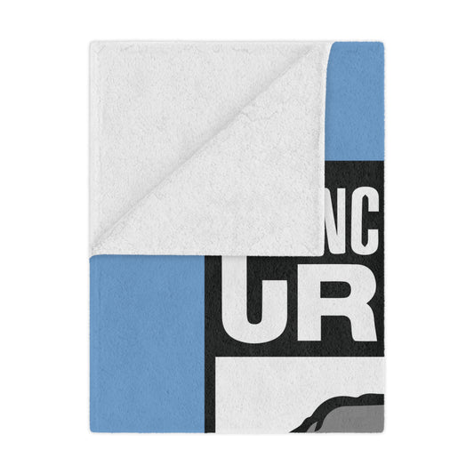 Minky Blanket Blue | CRFC Wolfhounds White Crest