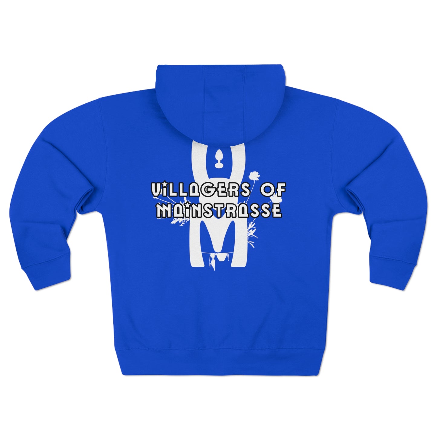 Unisex Premium Full Zip Hoodie | Villagers of Mainstrasse VOM Words w/ Sights
