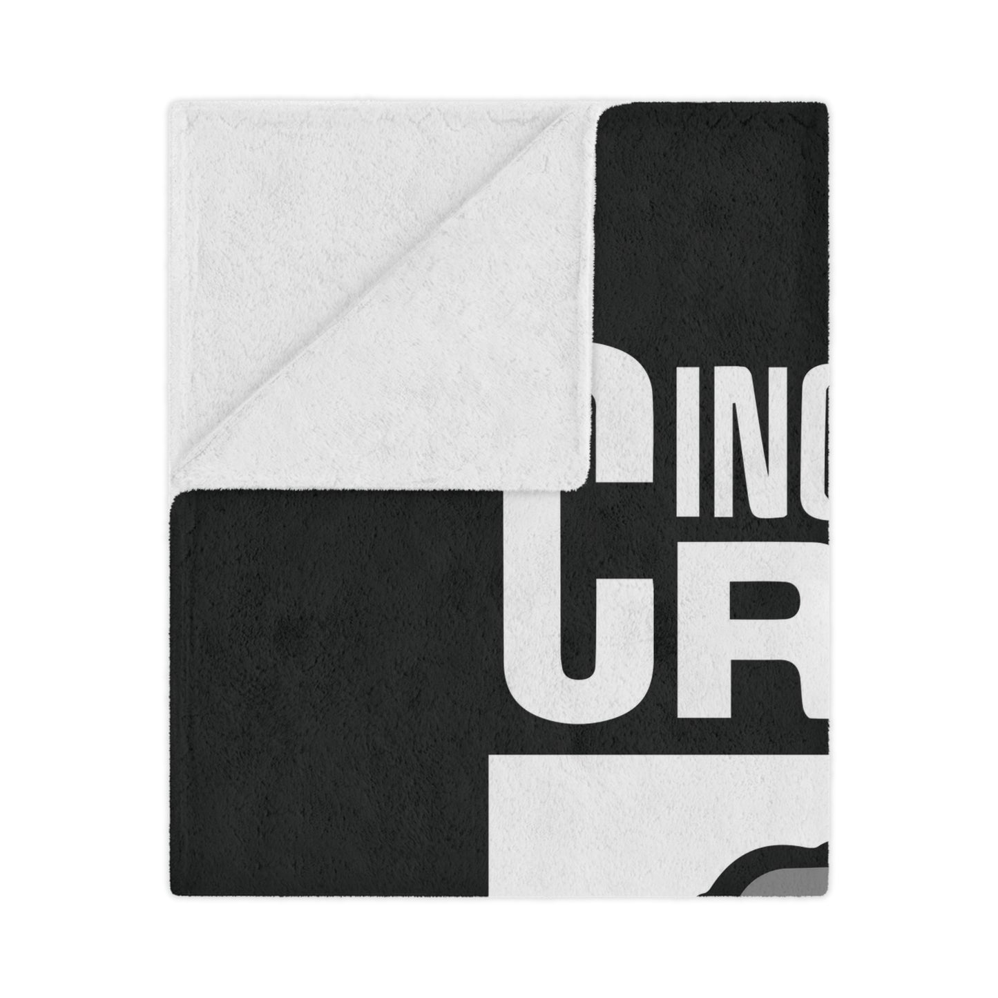 Minky Blanket Black | CRFC Wolfhounds White Crest