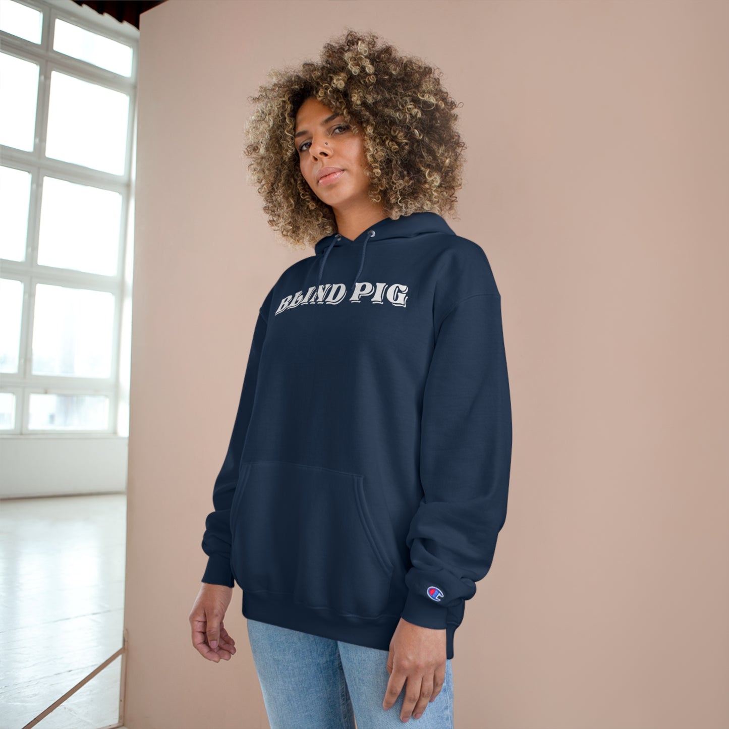 Unisex Champion Hoodie | The Blind Pig Glasses
