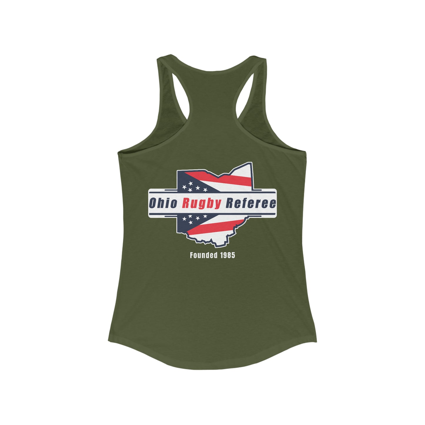 Women's Racerback Tank | Ohio Rugby Referee Society