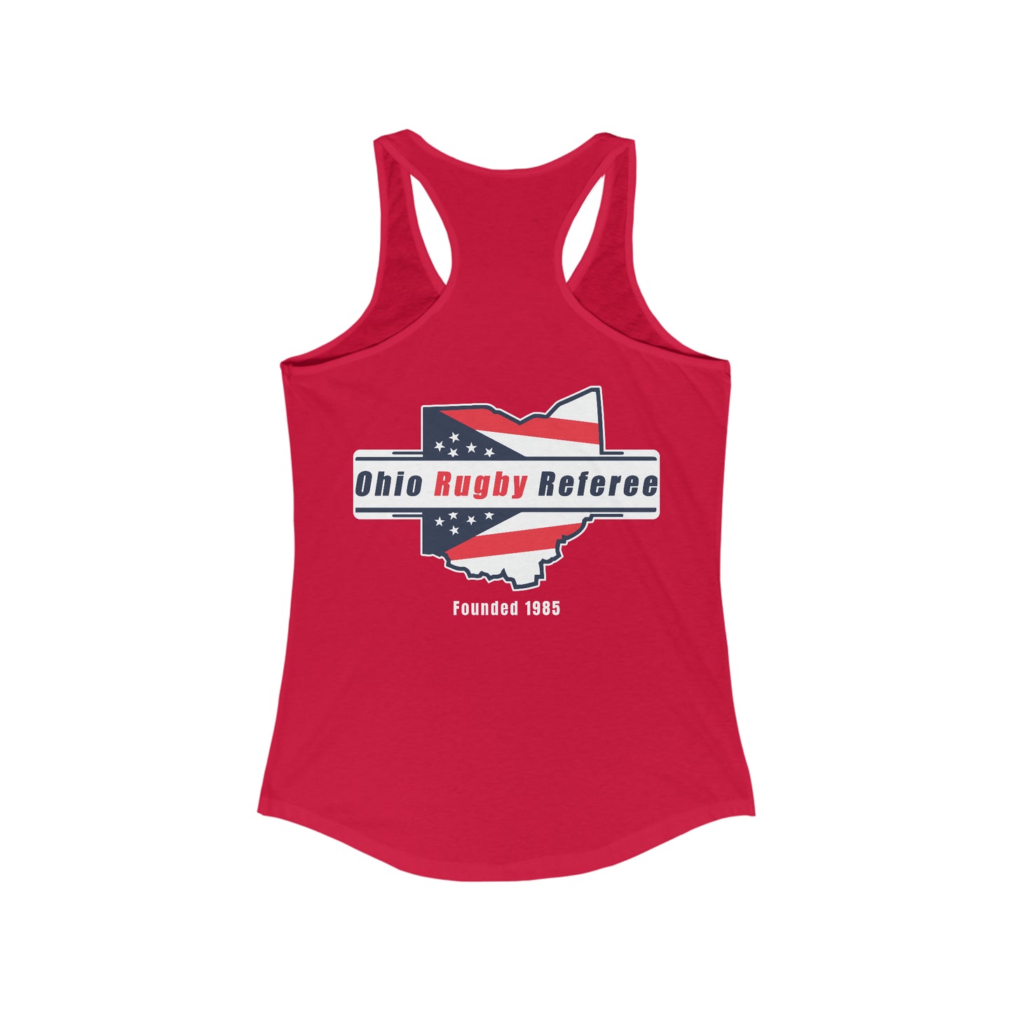 Women's Racerback Tank | Ohio Rugby Referee Society