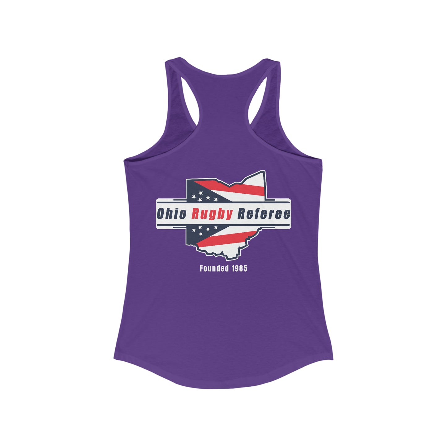 Women's Racerback Tank | Ohio Rugby Referee Society