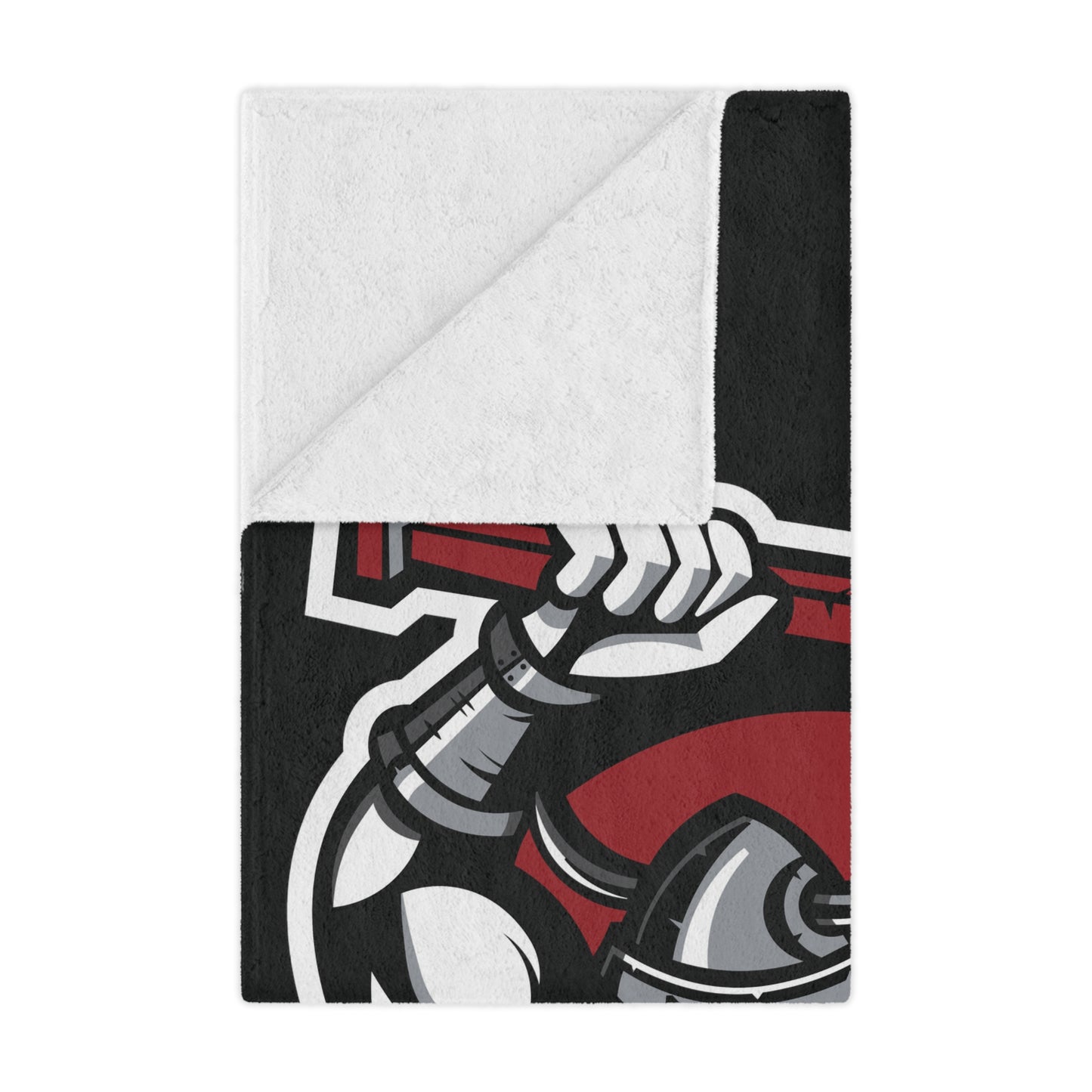 Minky Blanket Black | Norse Hockey Logo