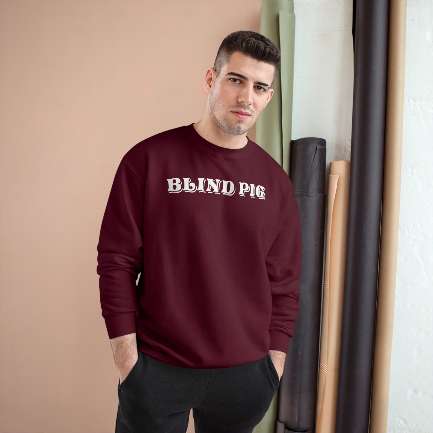 Unisex Champion Crewneck | The Blind Pig Glasses