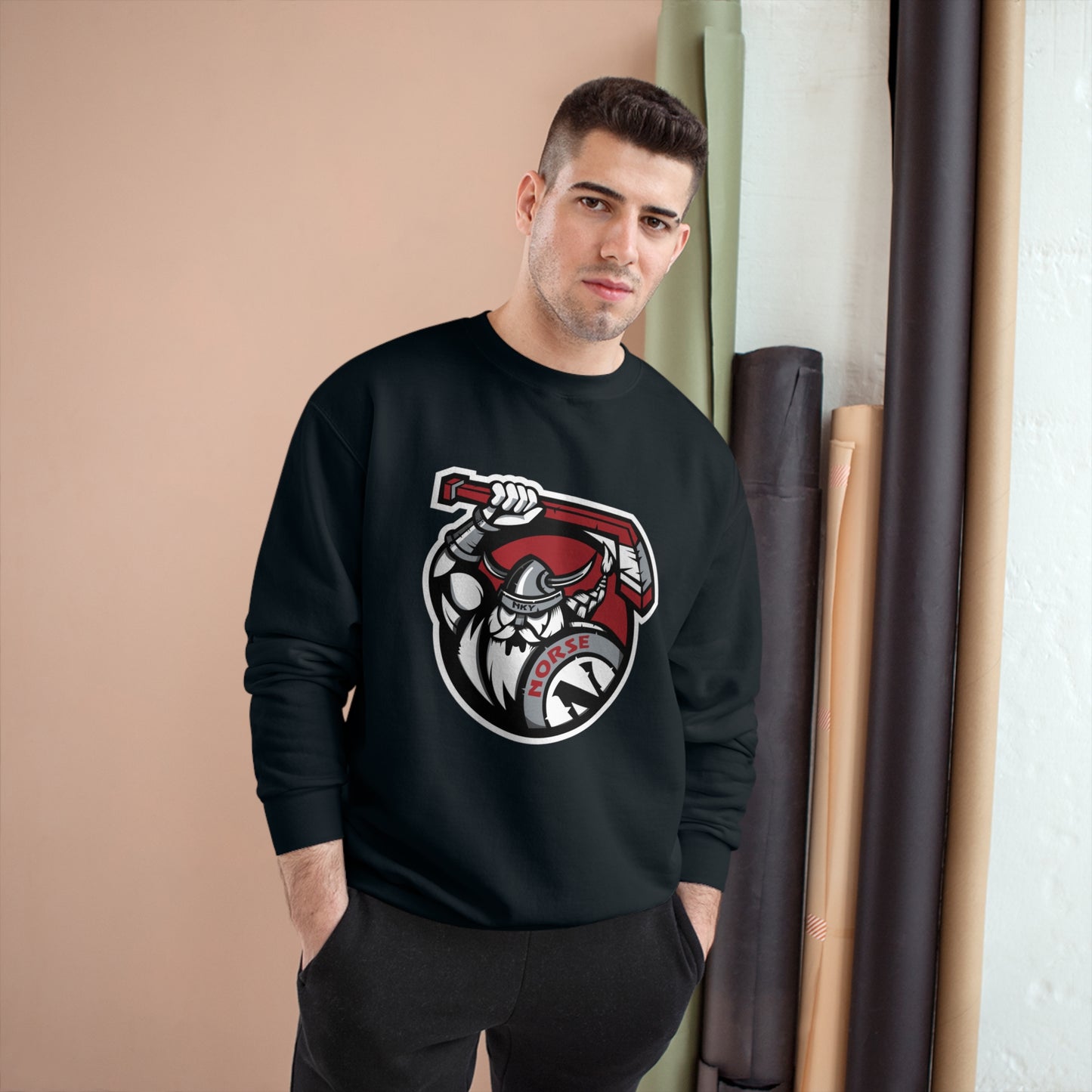 Champion Sweatshirt | Norse Hockey Logo