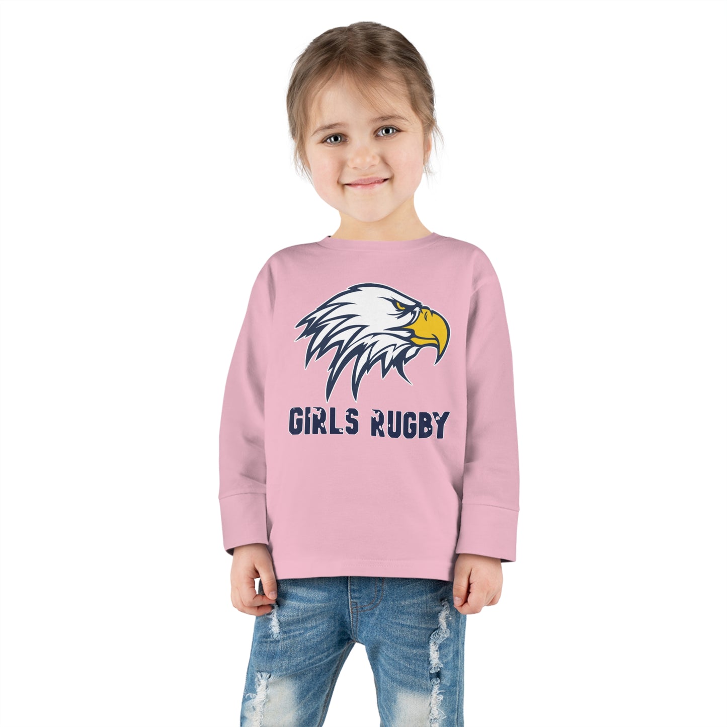 Unisex Toddler Long Sleeve Tee | Cincinnati Girls Rugby Logo Color