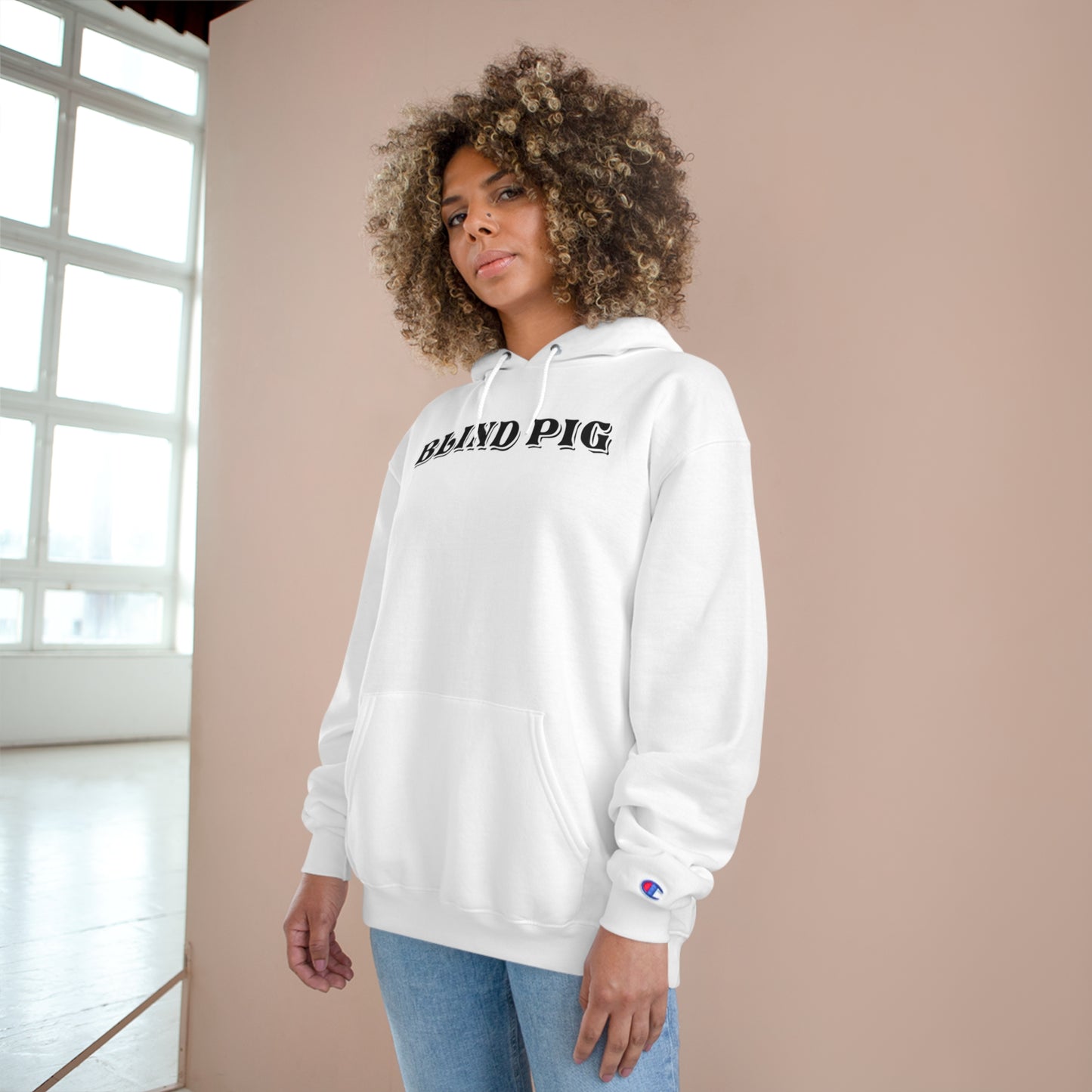 Unisex Champion Hoodie | The Blind Pig Glasses