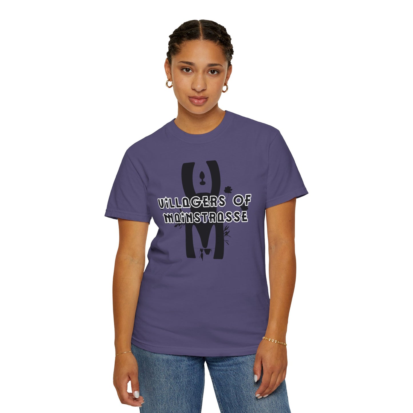 Unisex Comfort Colors T-shirt | Villagers of Mainstrasse VOM Words w/ Sights