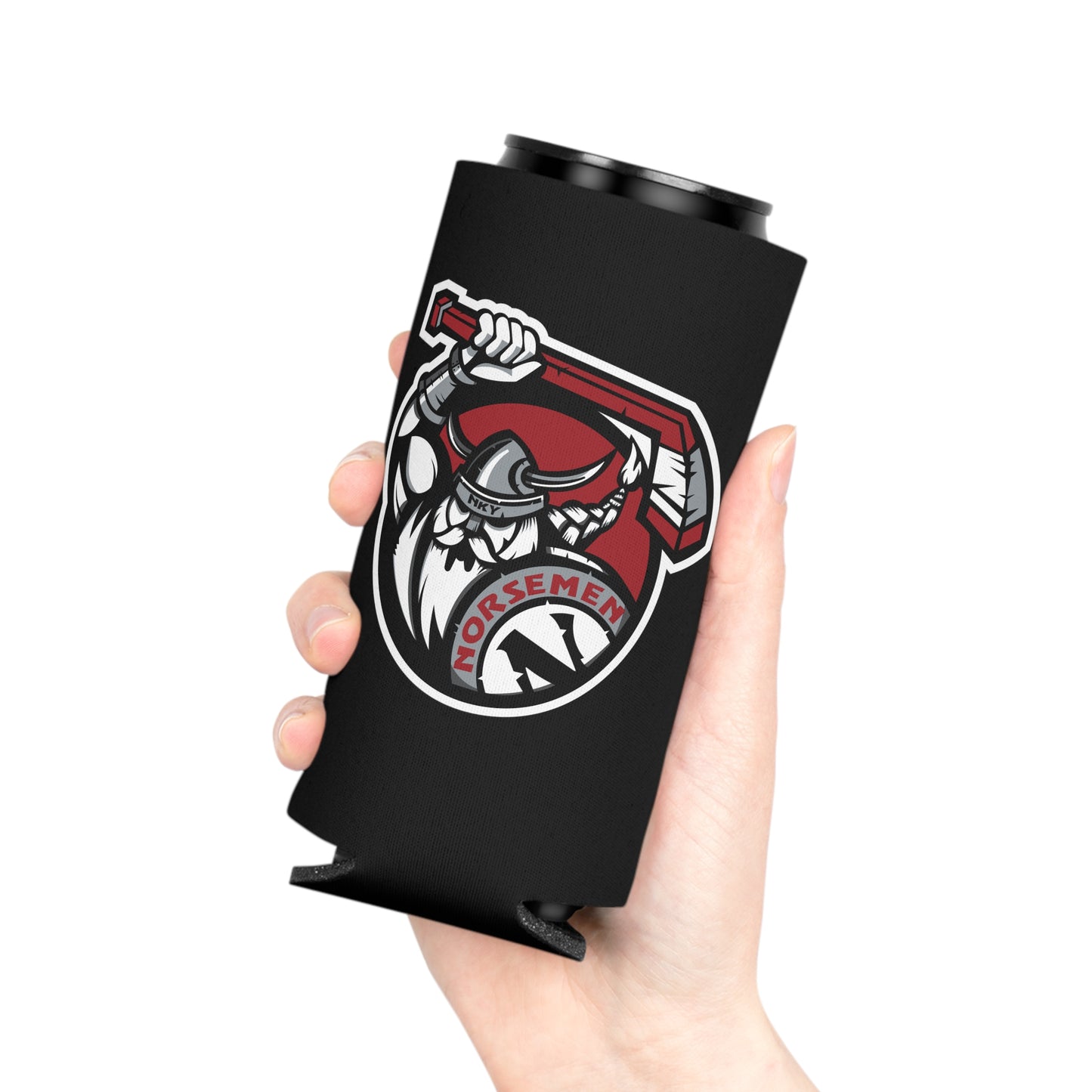 Black Coozie (Reg. & Thin) | Norsemen Hockey Color Logo
